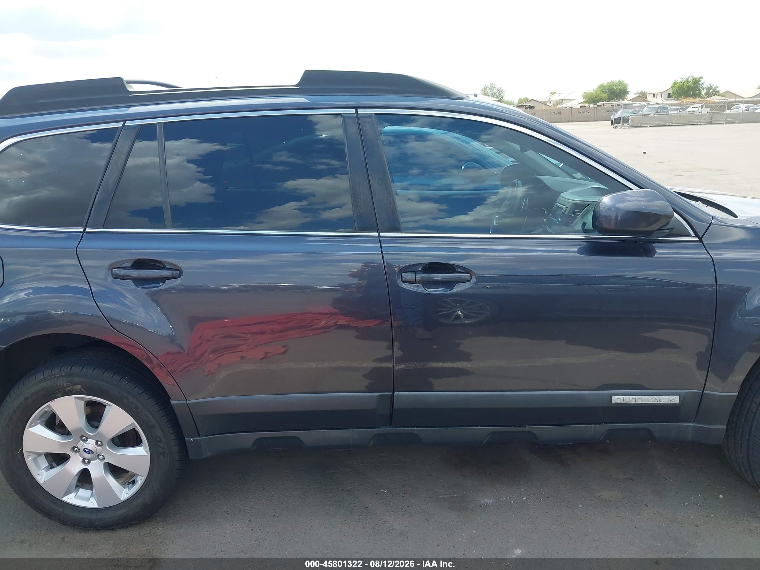 2012 Subaru Outback 2.5i Limited Black vin: 4S4BRCKC1C3230006