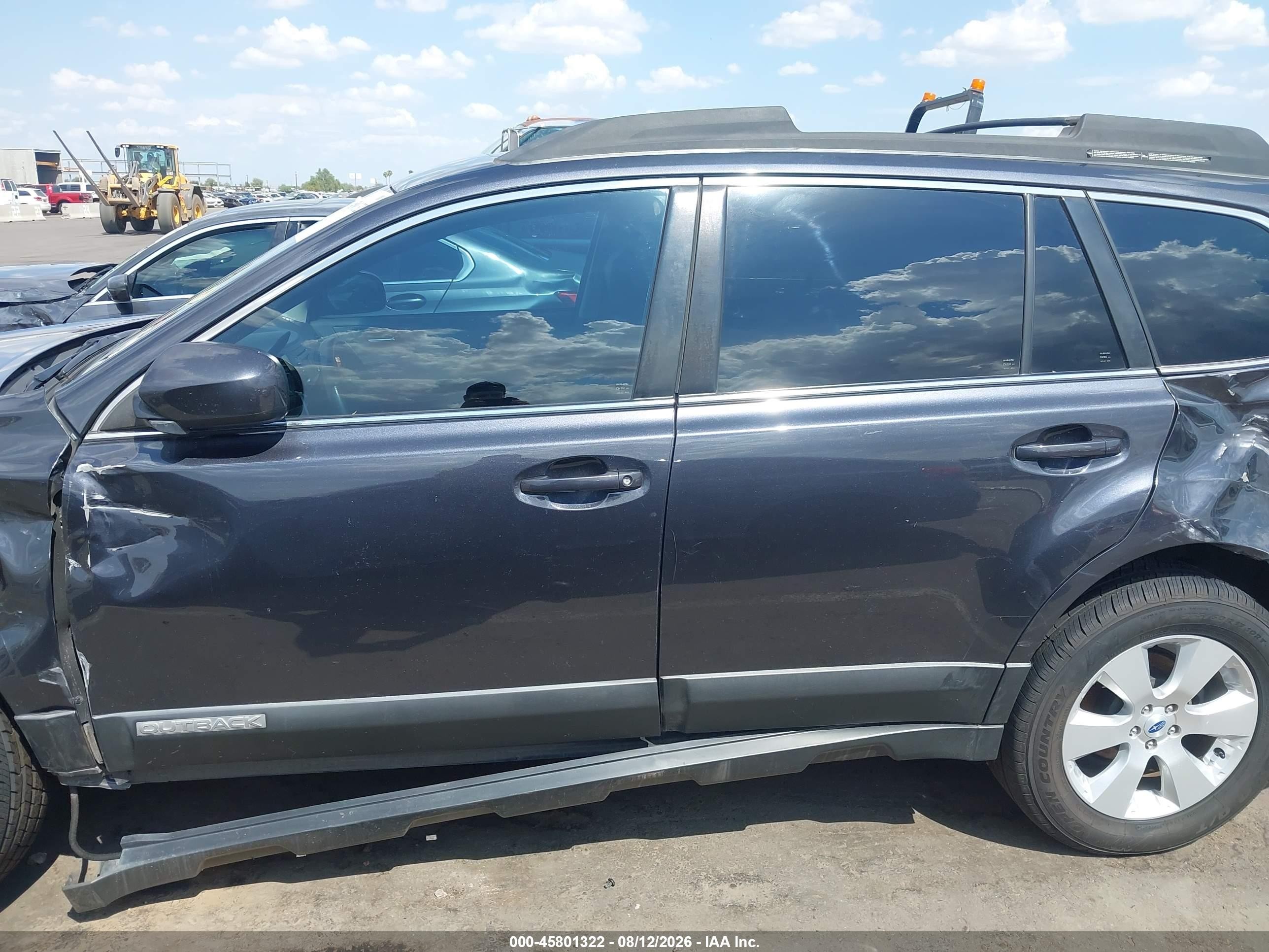 2012 Subaru Outback 2.5i Limited Black vin: 4S4BRCKC1C3230006