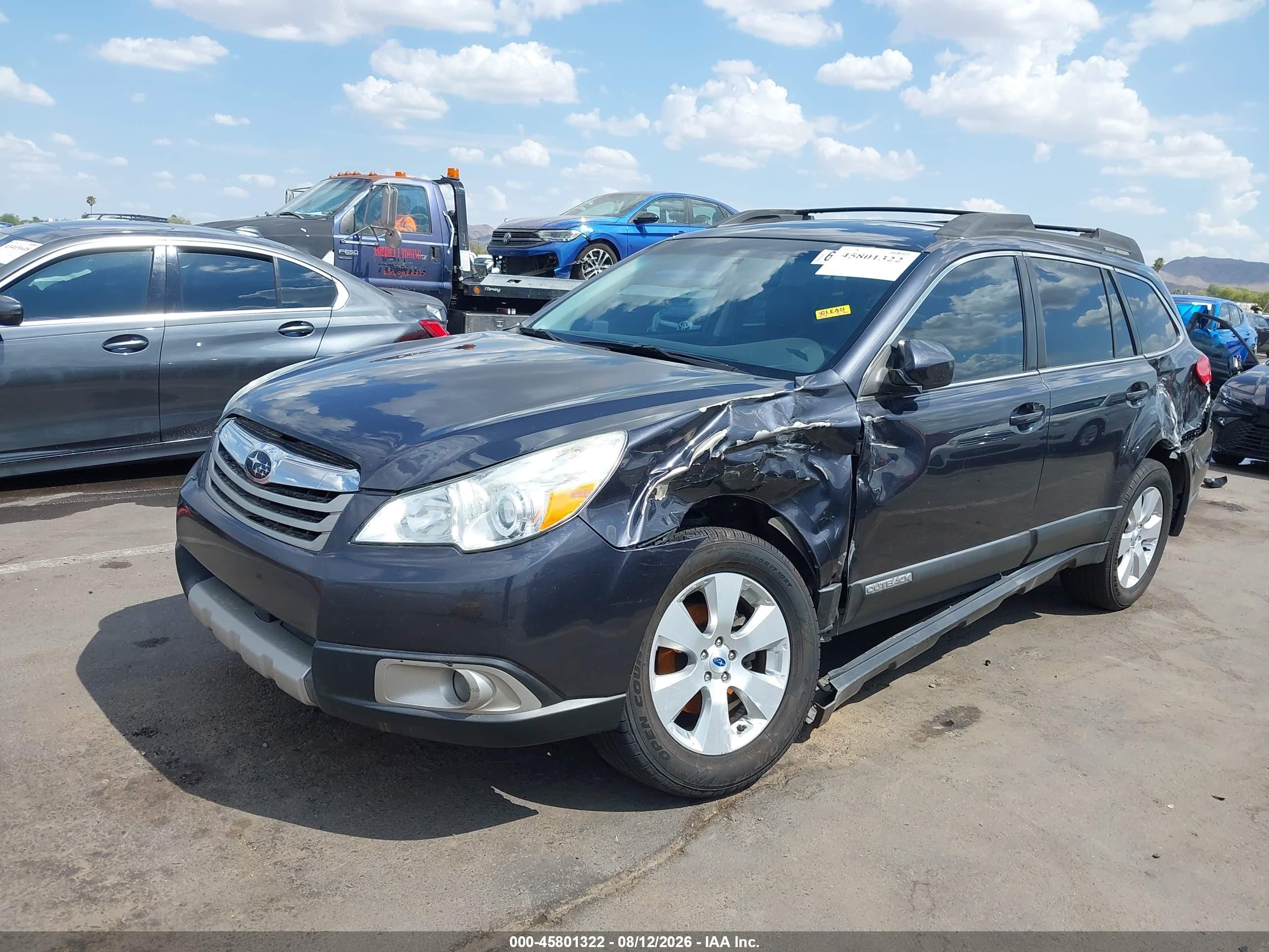 2012 Subaru Outback 2.5i Limited Black vin: 4S4BRCKC1C3230006