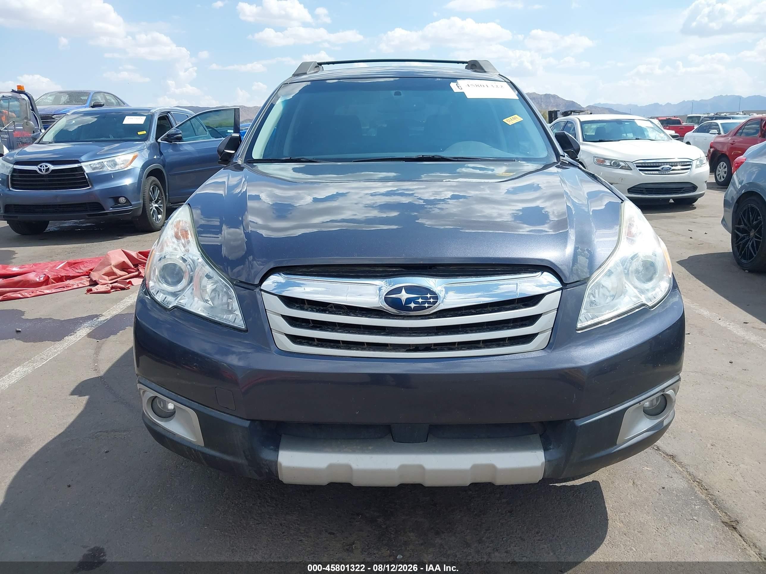 2012 Subaru Outback 2.5i Limited Black vin: 4S4BRCKC1C3230006