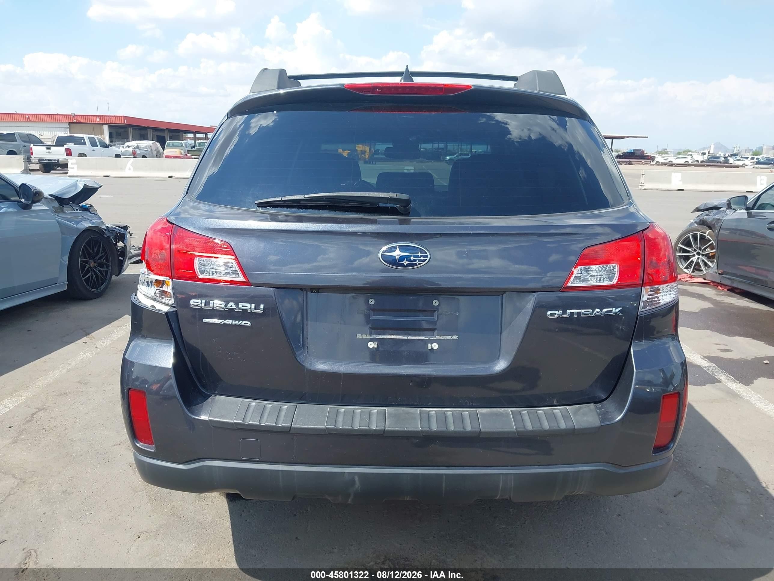 2012 Subaru Outback 2.5i Limited Black vin: 4S4BRCKC1C3230006