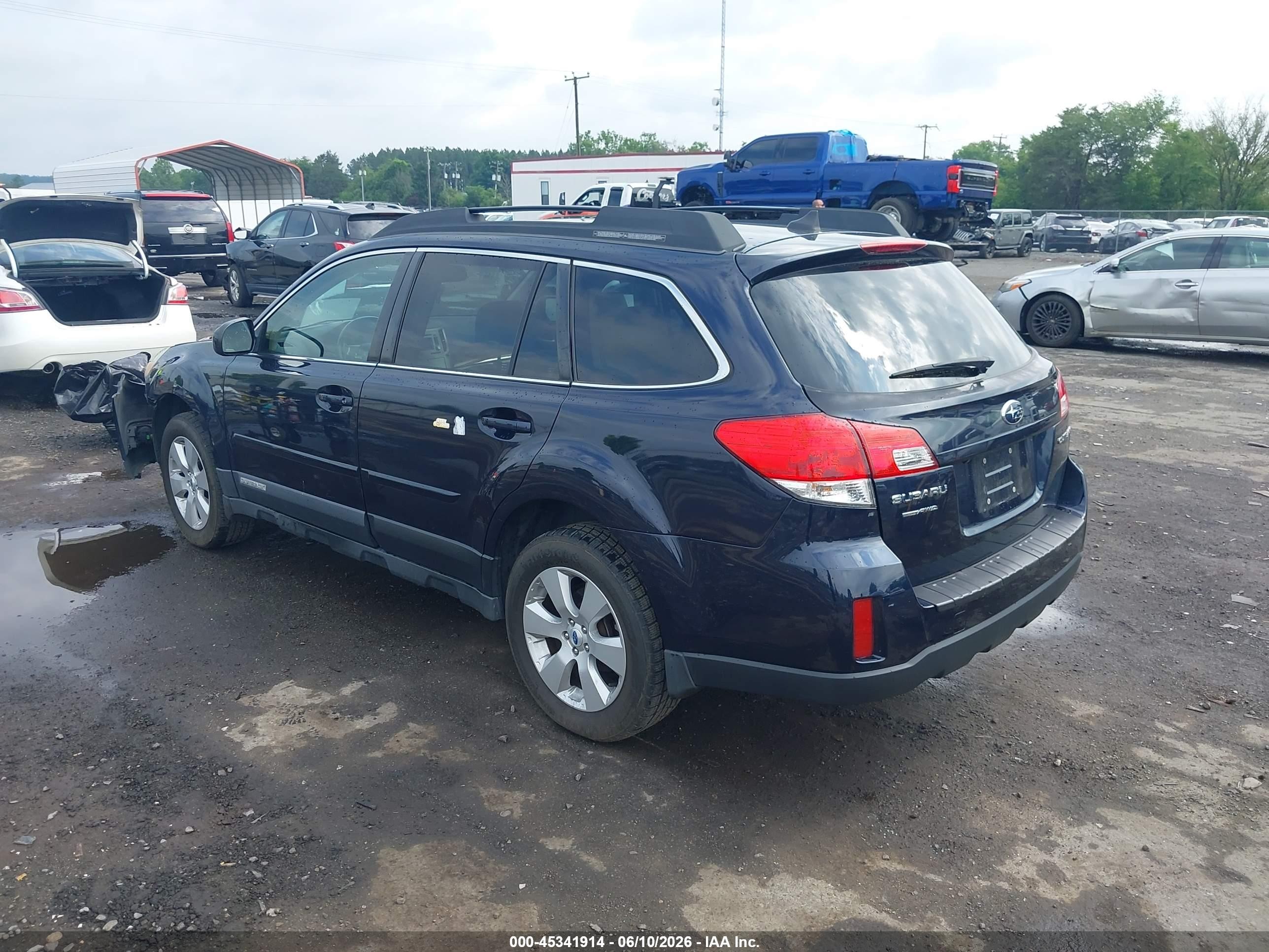 2012 Subaru Outback 2.5i Limited Blue vin: 4S4BRCKC1C3278346