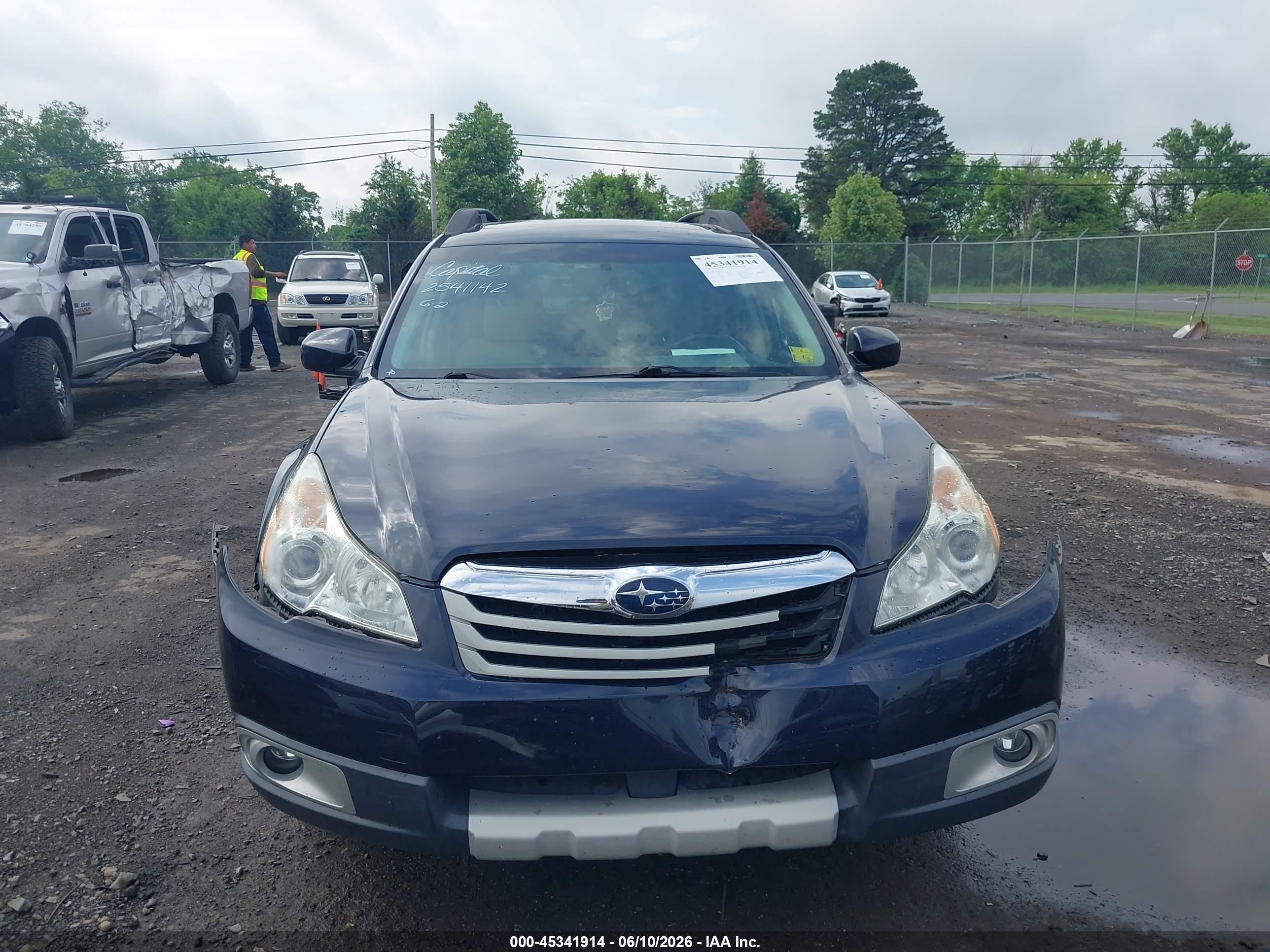 2012 Subaru Outback 2.5i Limited Blue vin: 4S4BRCKC1C3278346