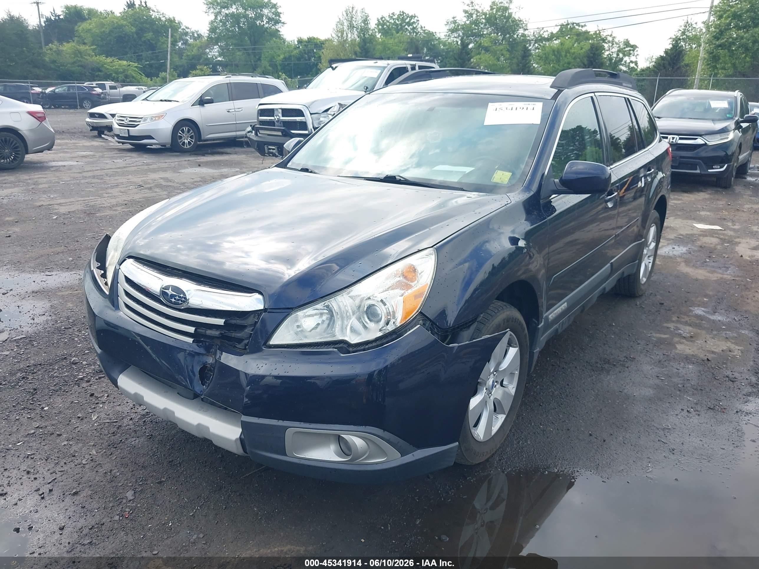 2012 Subaru Outback 2.5i Limited Blue vin: 4S4BRCKC1C3278346