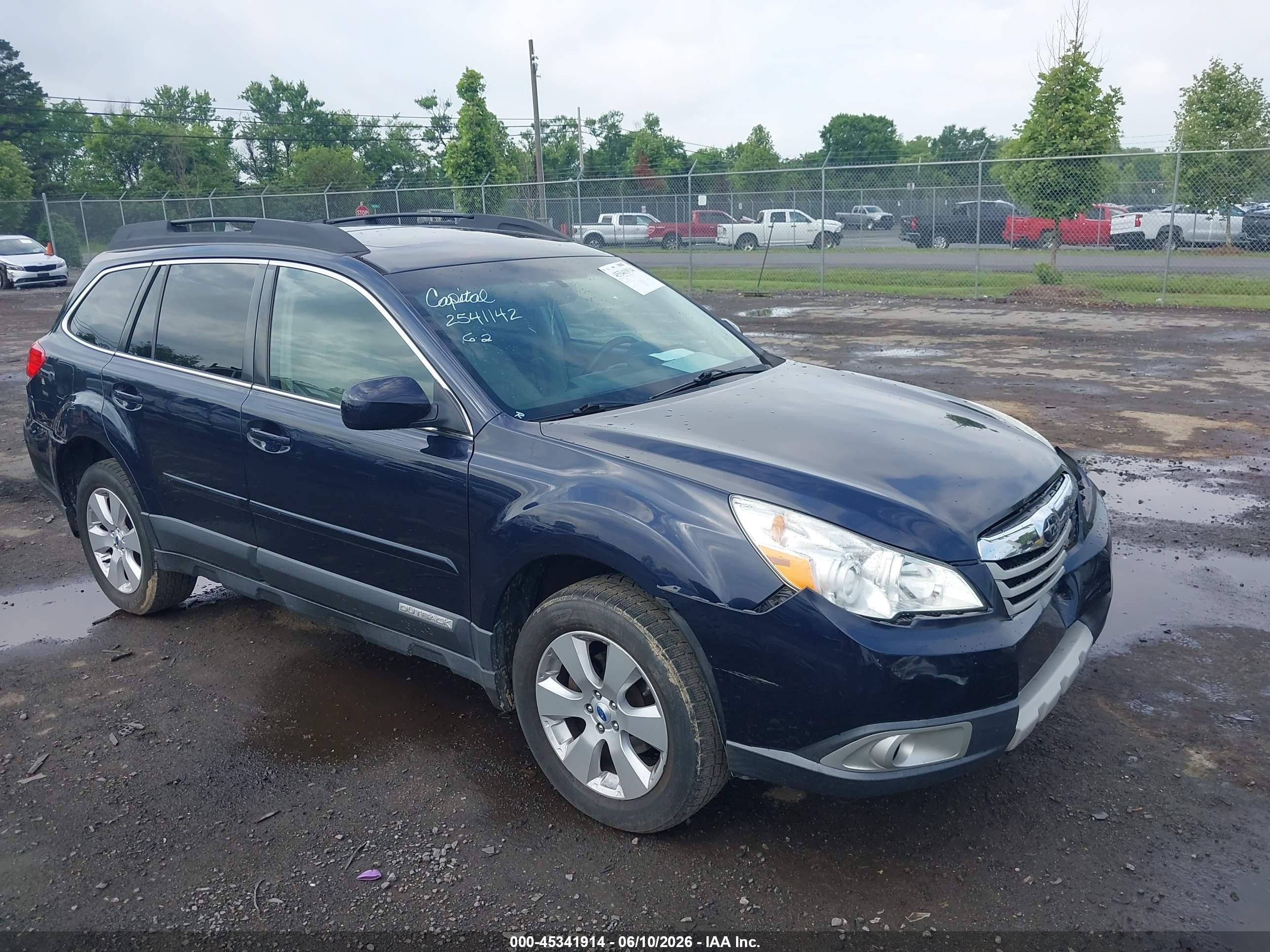 2012 Subaru Outback 2.5i Limited Blue vin: 4S4BRCKC1C3278346