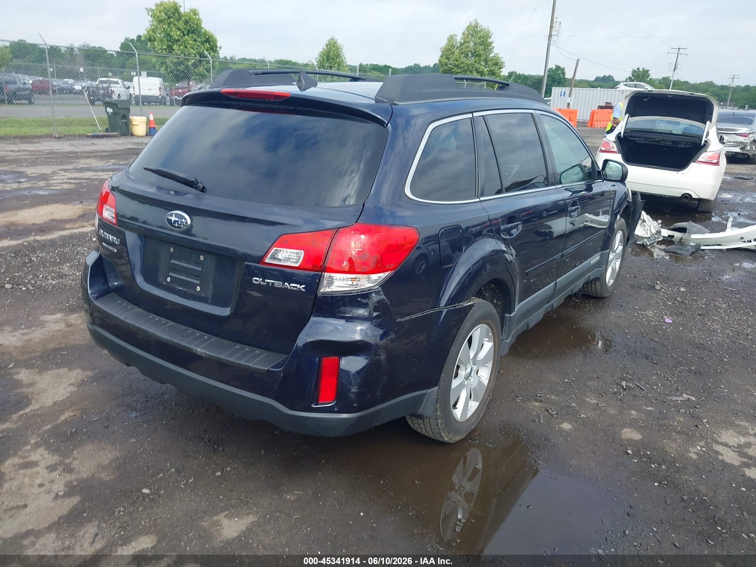 2012 Subaru Outback 2.5i Limited Blue vin: 4S4BRCKC1C3278346