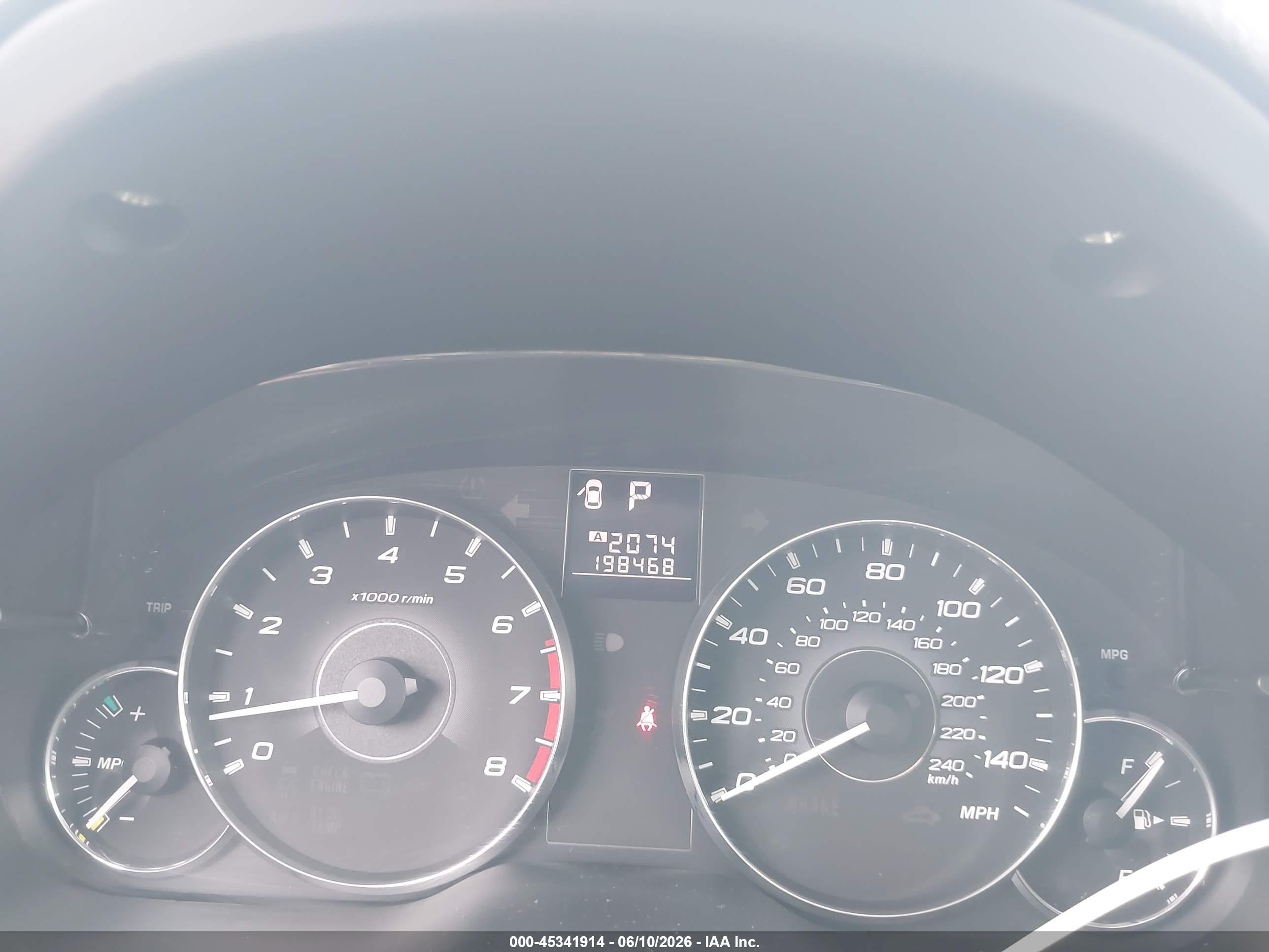 2012 Subaru Outback 2.5i Limited Blue vin: 4S4BRCKC1C3278346
