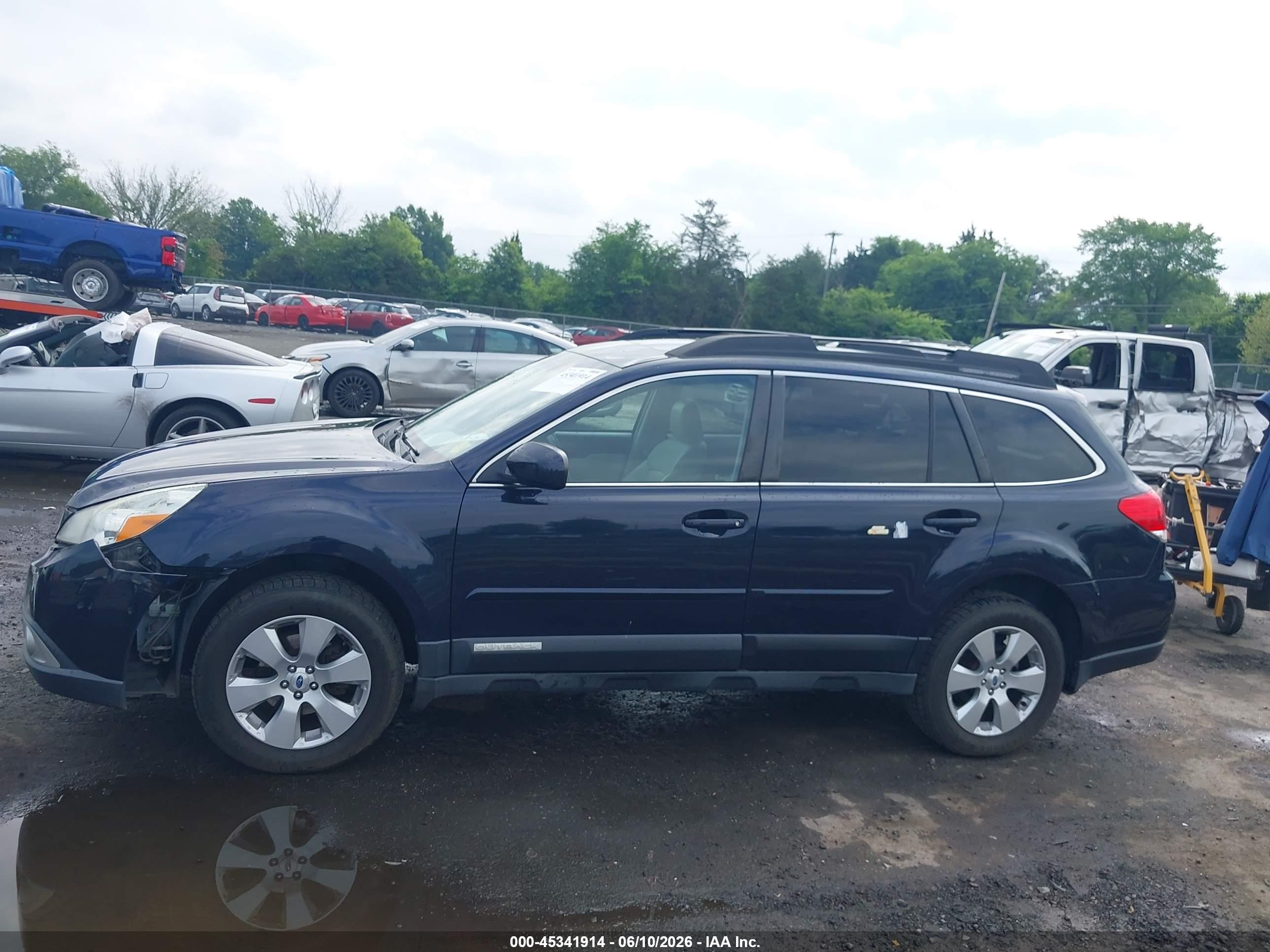 2012 Subaru Outback 2.5i Limited Blue vin: 4S4BRCKC1C3278346