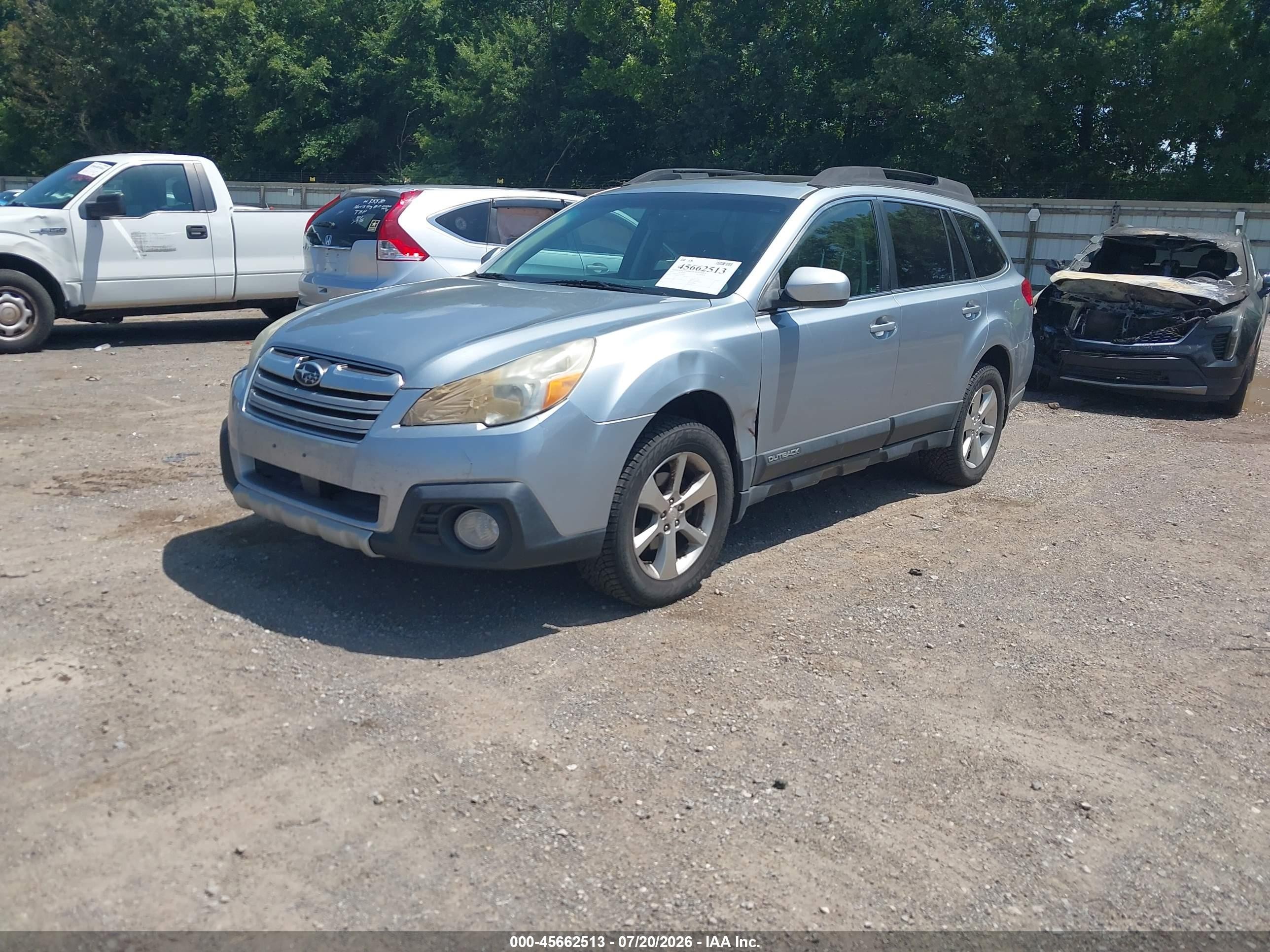 2013 Subaru Outback 2.5i Limited Silver vin: 4S4BRCKC1D3224417