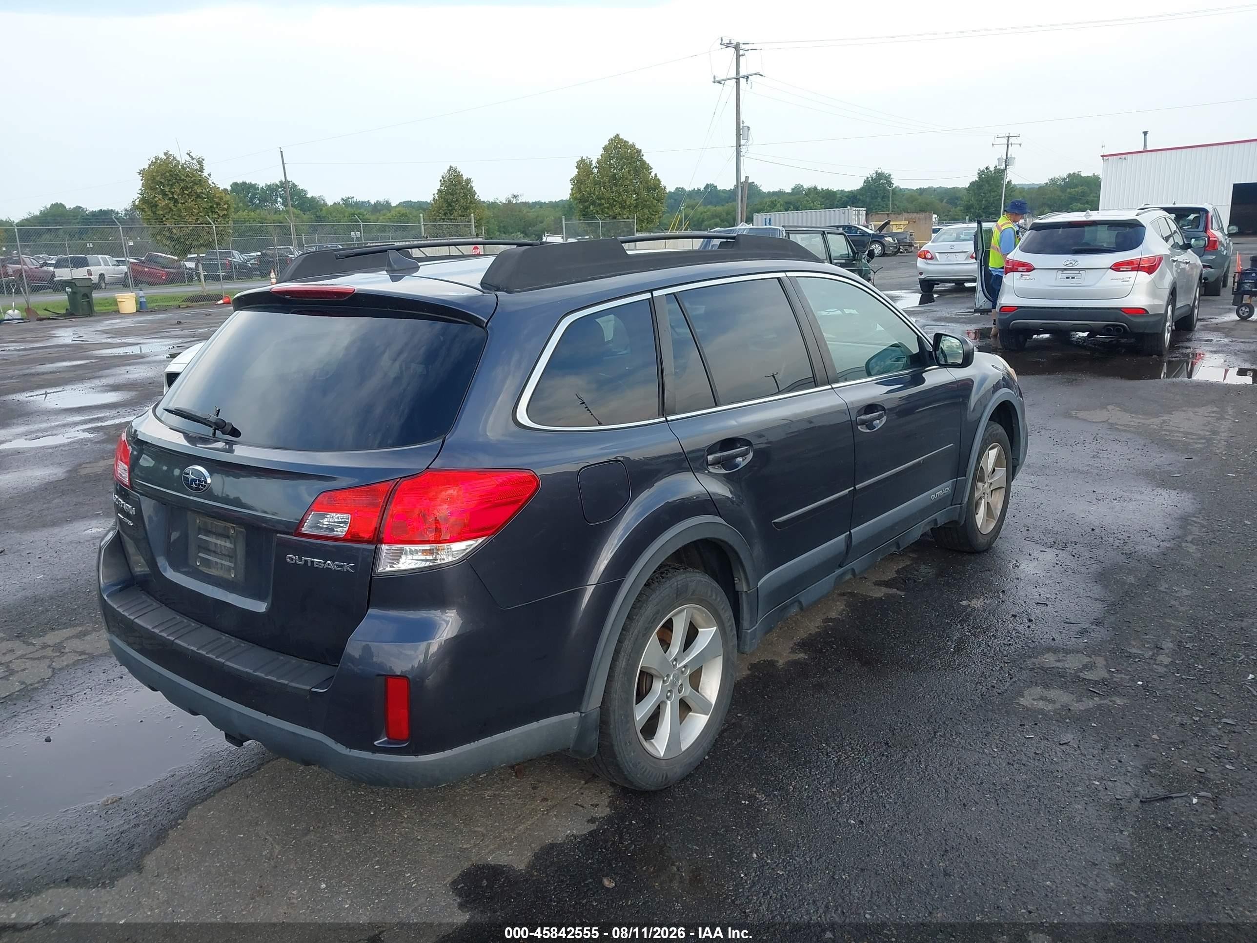 2013 Subaru Outback 2.5i Limited Серый vin: 4S4BRCKC1D3290076