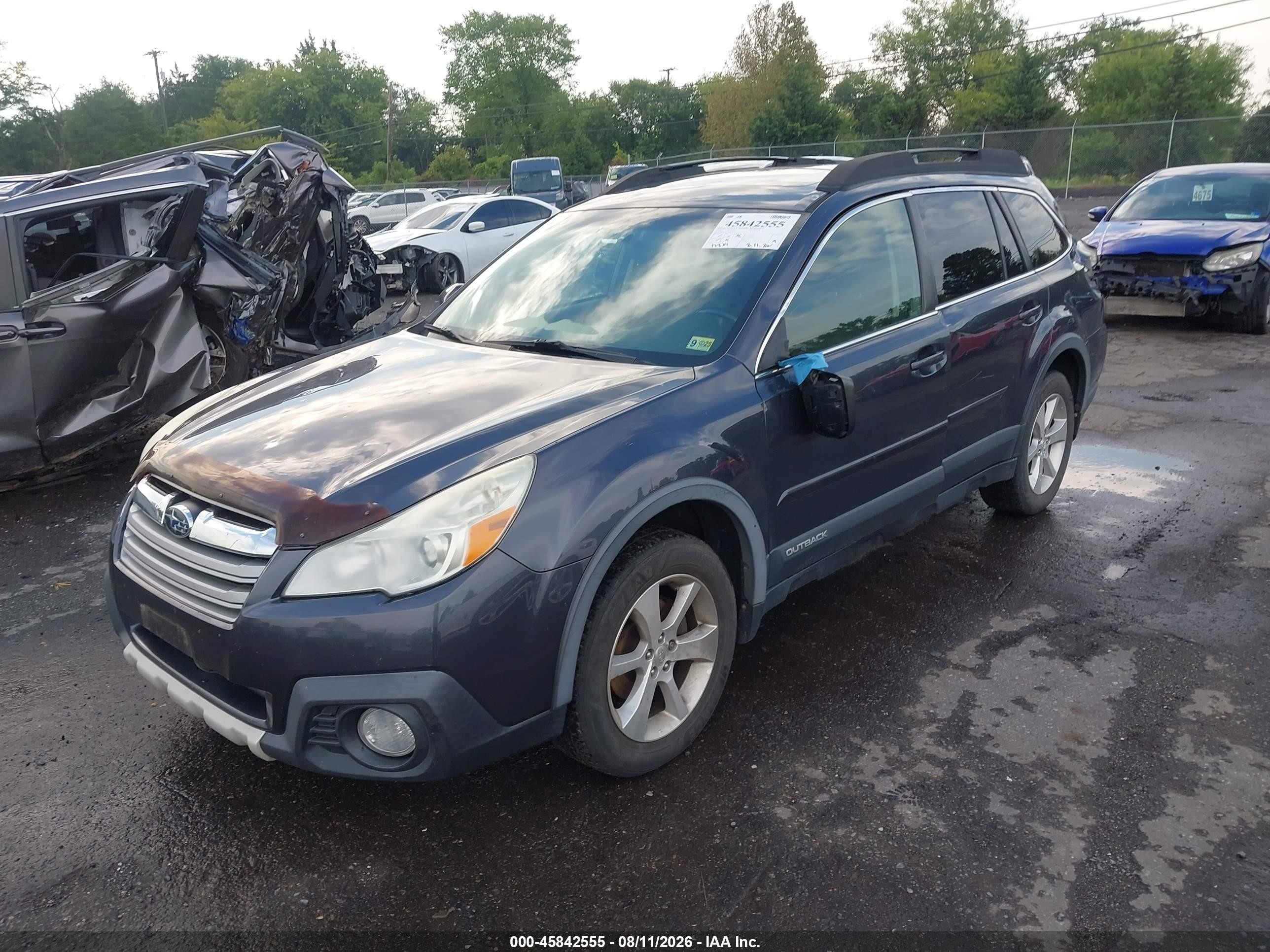 2013 Subaru Outback 2.5i Limited Серый vin: 4S4BRCKC1D3290076