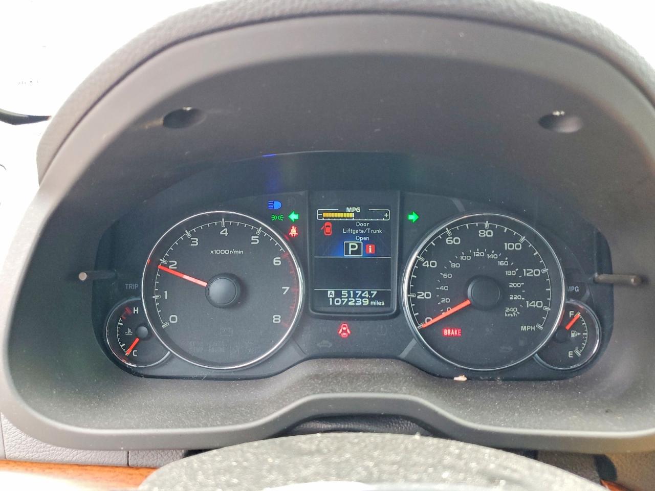 2014 Subaru Outback 2.5i Limited Blue vin: 4S4BRCKC1E3210177