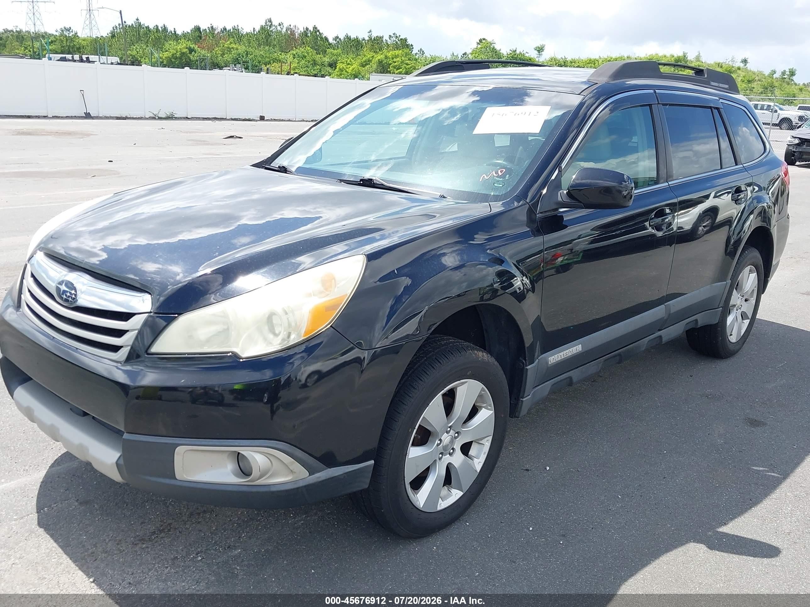 2011 Subaru Outback 2.5i Limited Black vin: 4S4BRCKC2B3352226