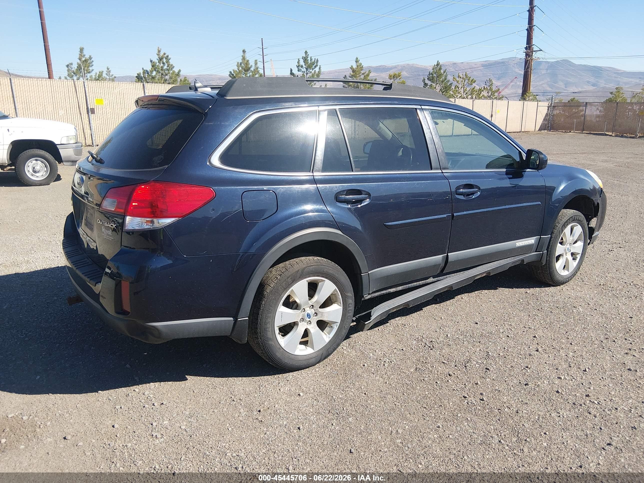 2012 Subaru Outback 2.5i Limited Blue vin: 4S4BRCKC2C3259806