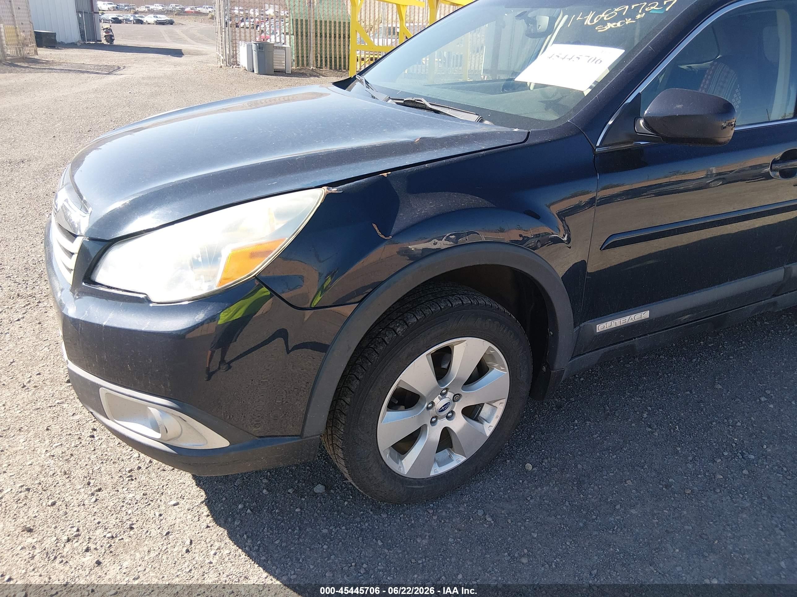 2012 Subaru Outback 2.5i Limited Blue vin: 4S4BRCKC2C3259806