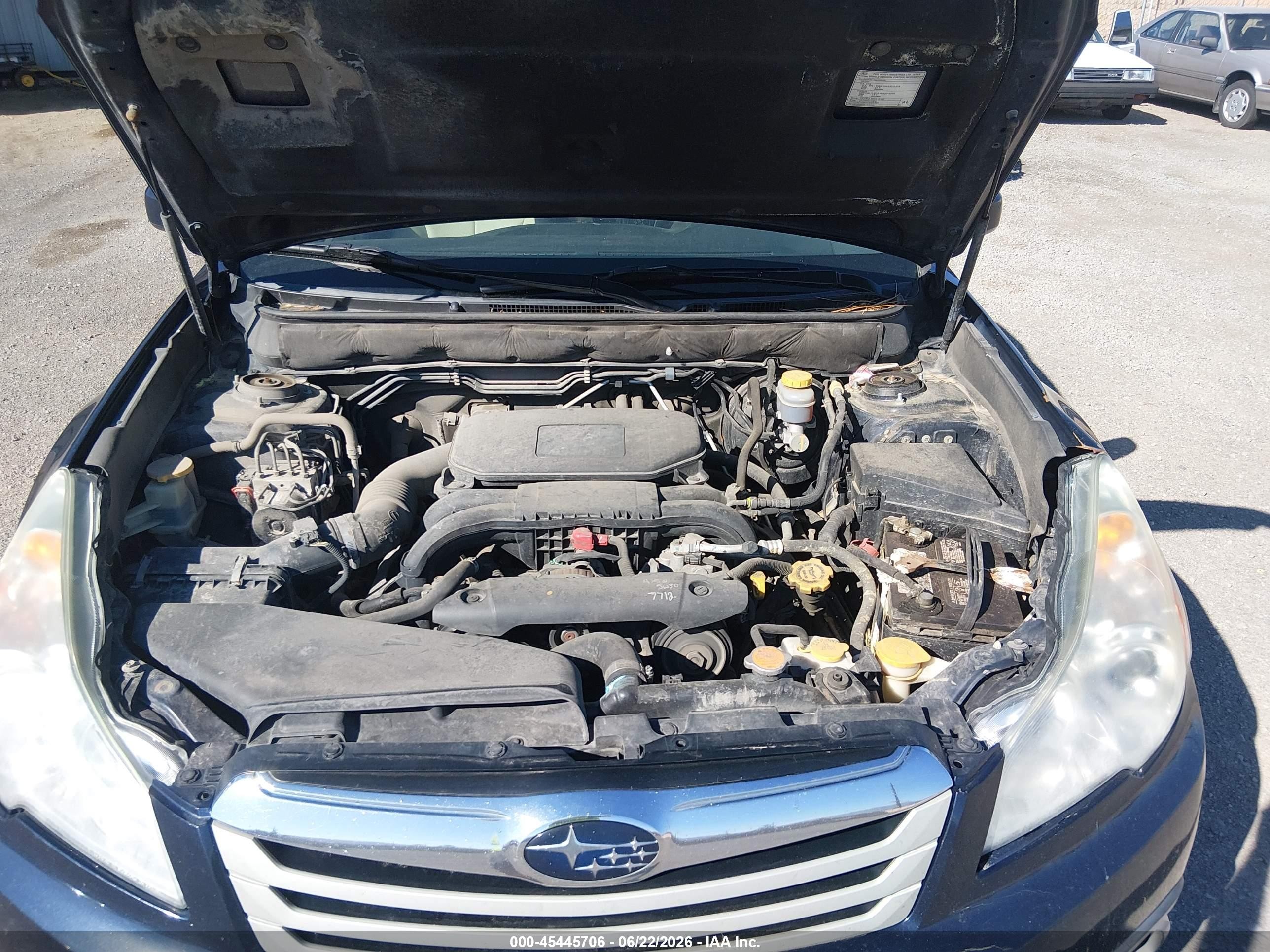 2012 Subaru Outback 2.5i Limited Blue vin: 4S4BRCKC2C3259806