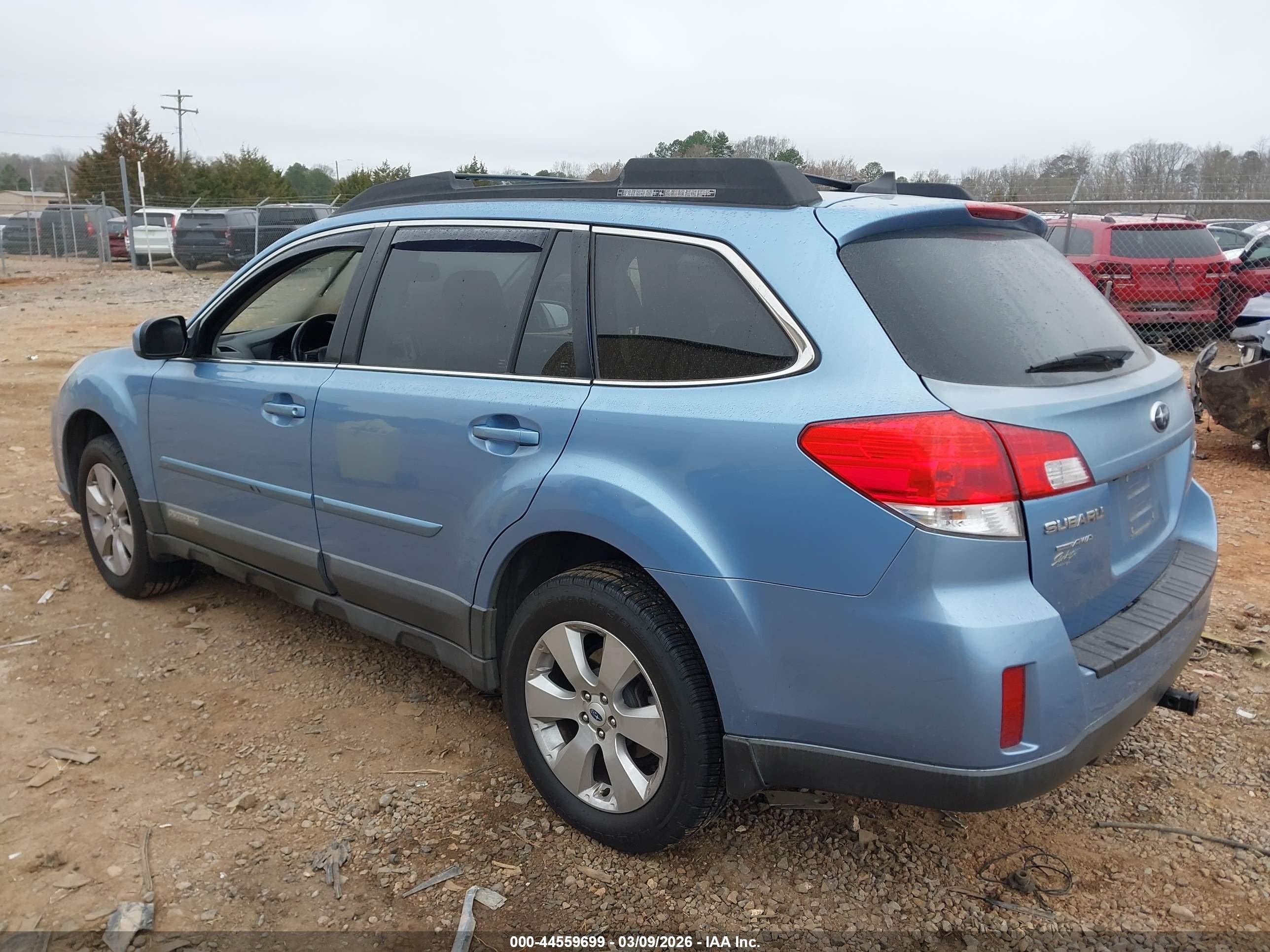 2012 Subaru Outback 2.5i Limited Light Blue vin: 4S4BRCKC2C3270157