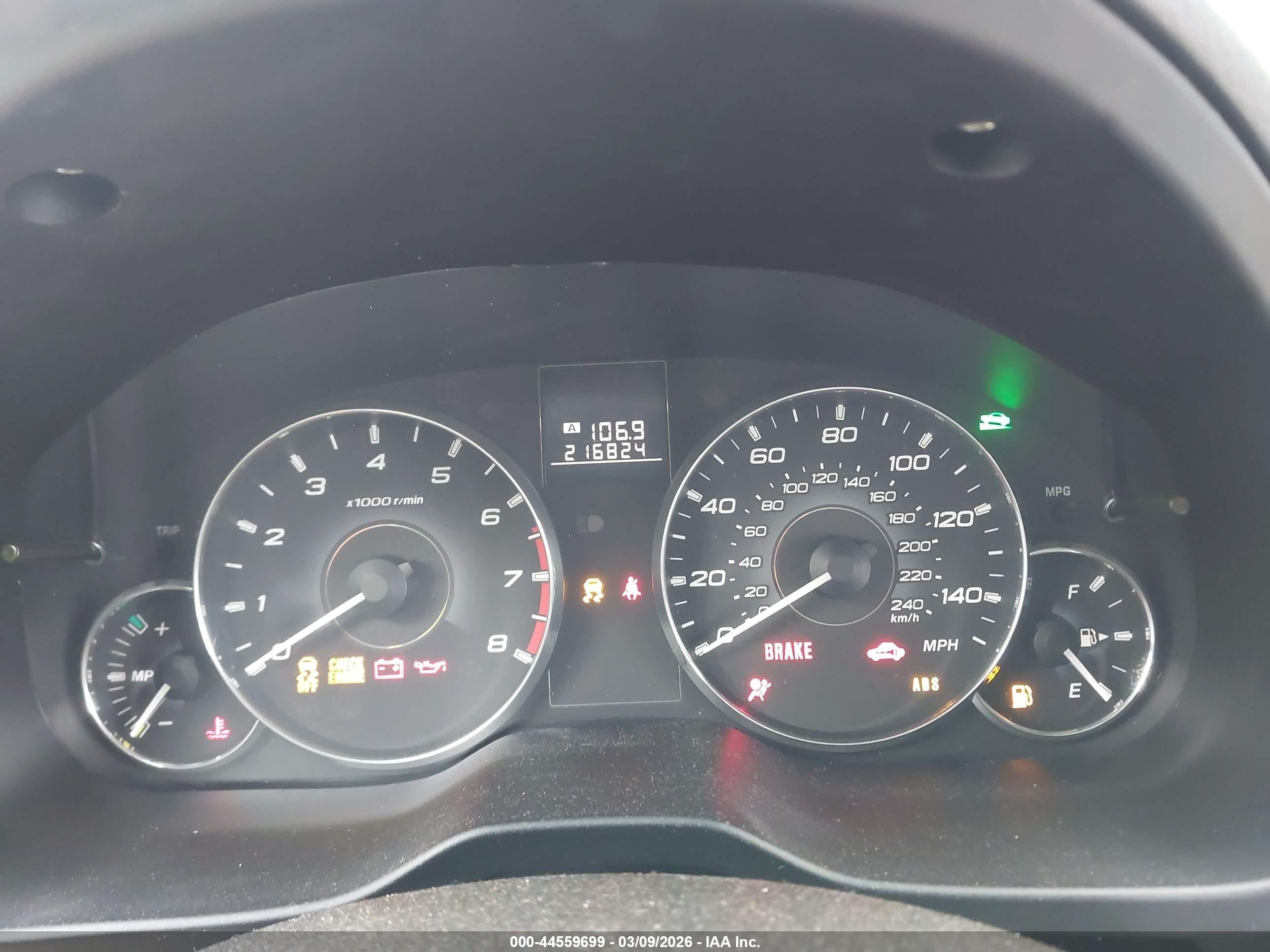 2012 Subaru Outback 2.5i Limited Light Blue vin: 4S4BRCKC2C3270157