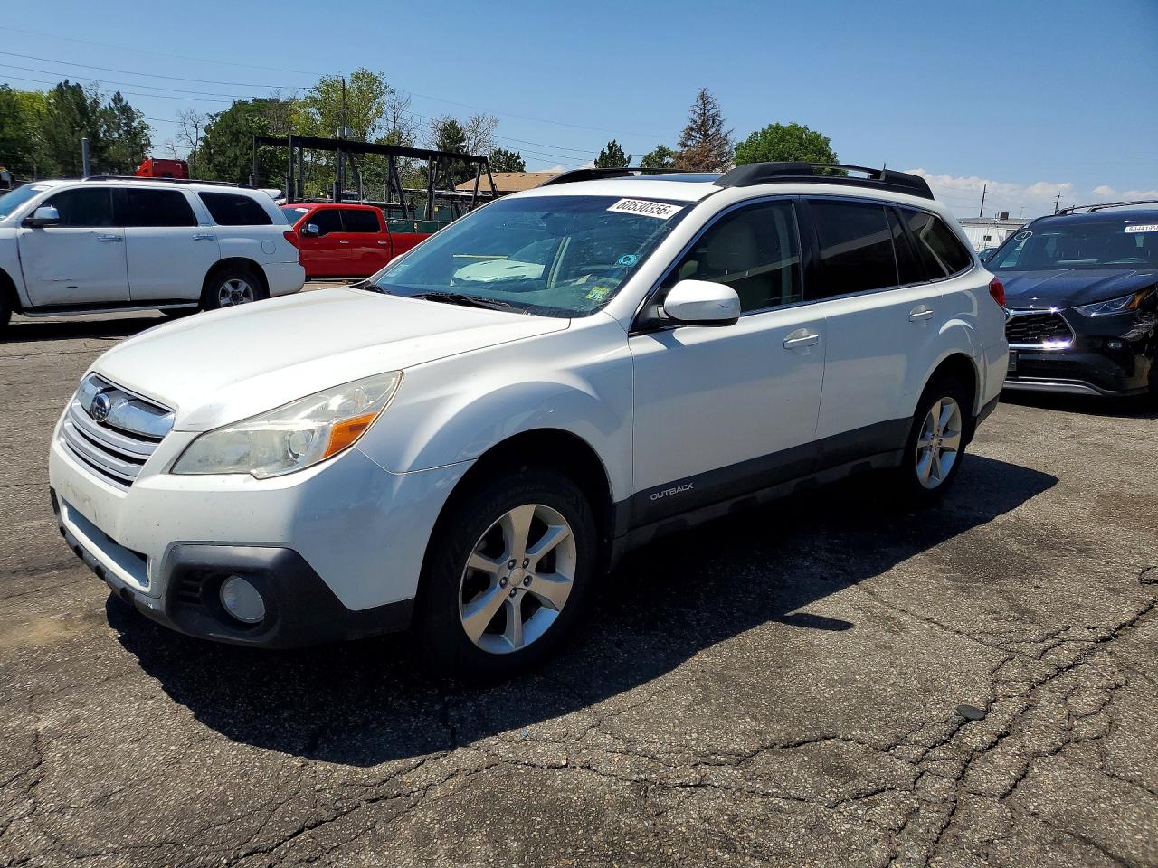 2013 Subaru Outback 2.5i Limited White vin: 4S4BRCKC2D3311100