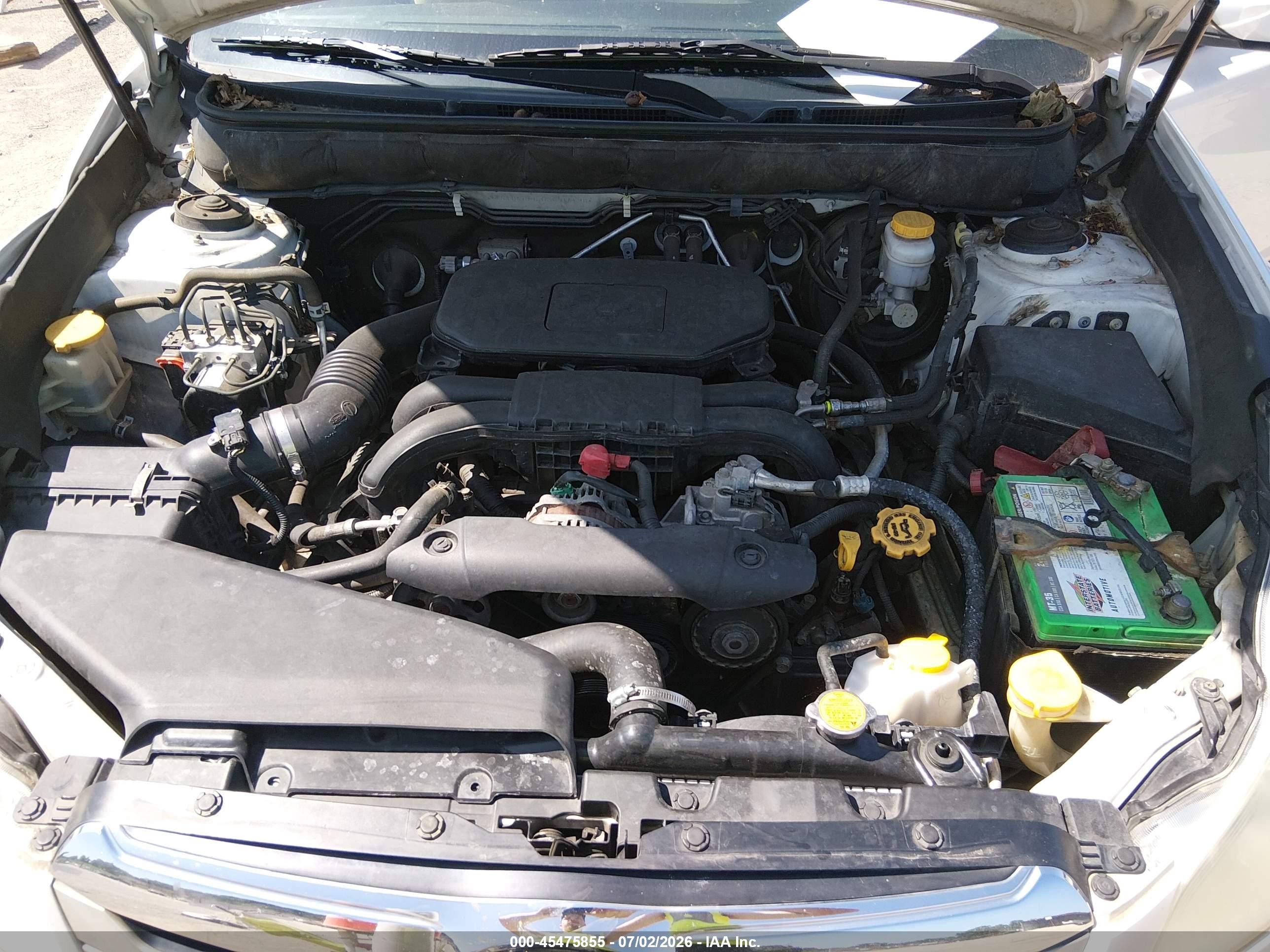2012 Subaru Outback 2.5i Limited White vin: 4S4BRCKC3C3201428