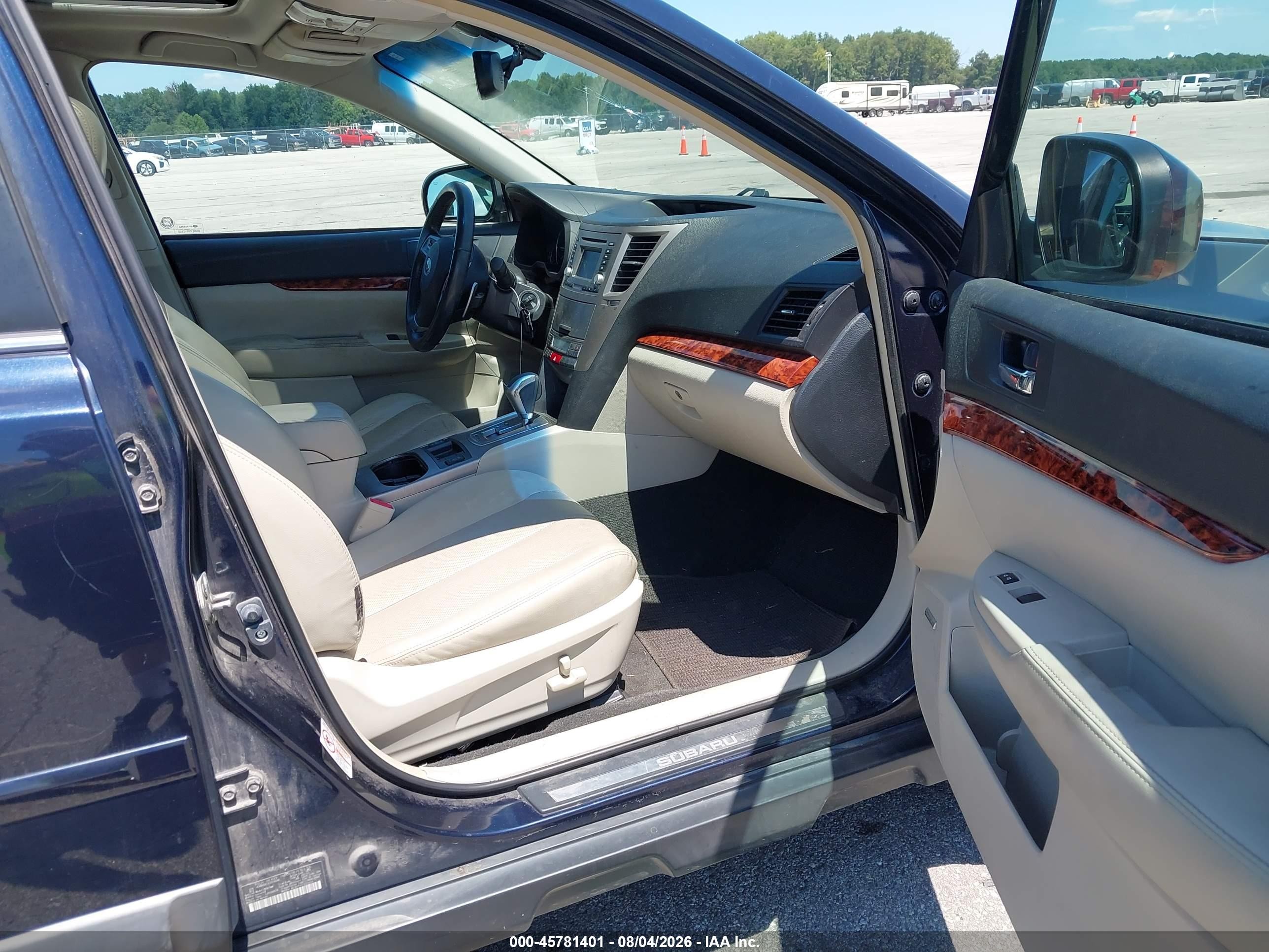 2012 Subaru Outback 2.5i Limited Blue vin: 4S4BRCKC3C3214549