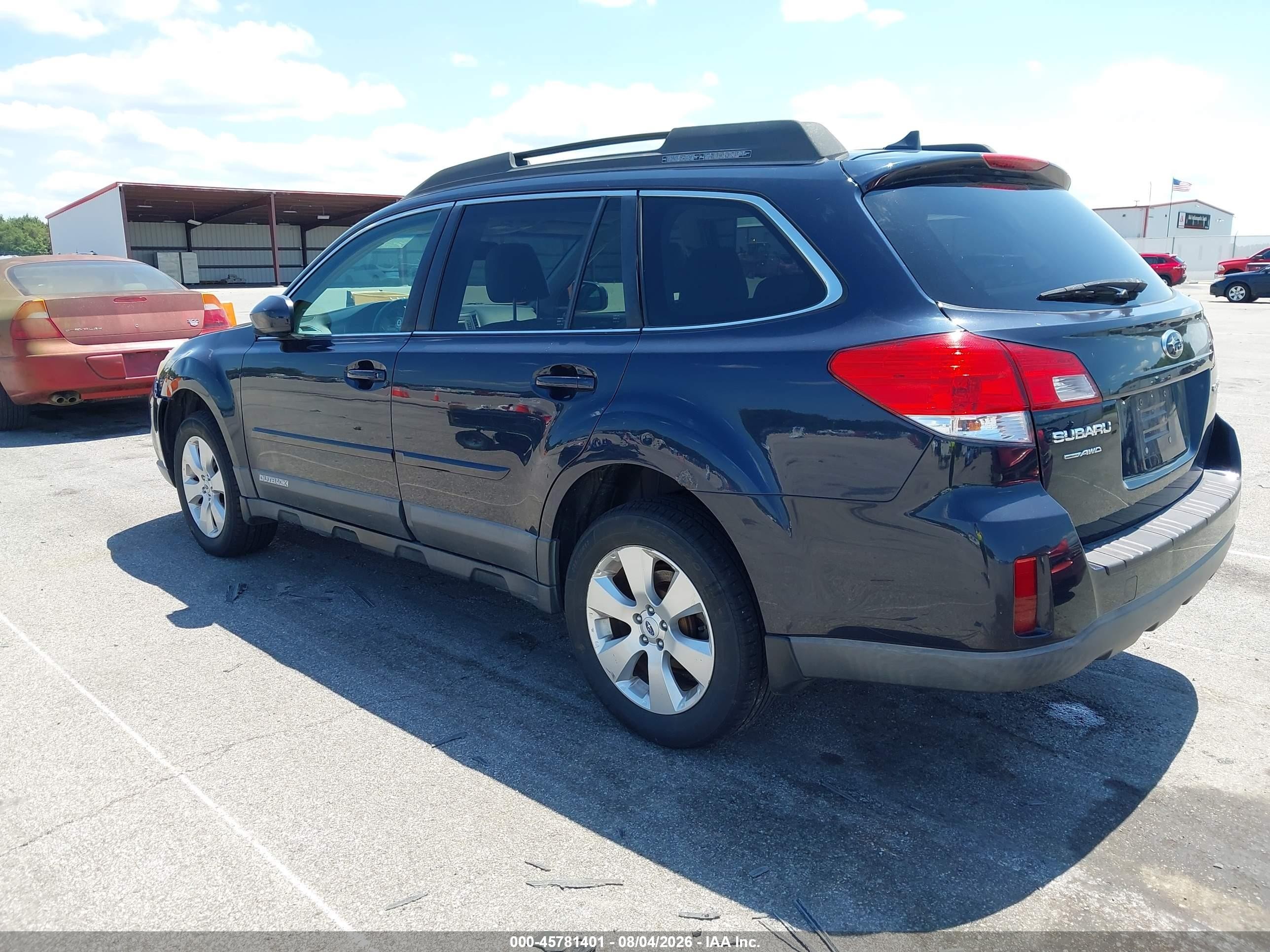 2012 Subaru Outback 2.5i Limited Blue vin: 4S4BRCKC3C3214549
