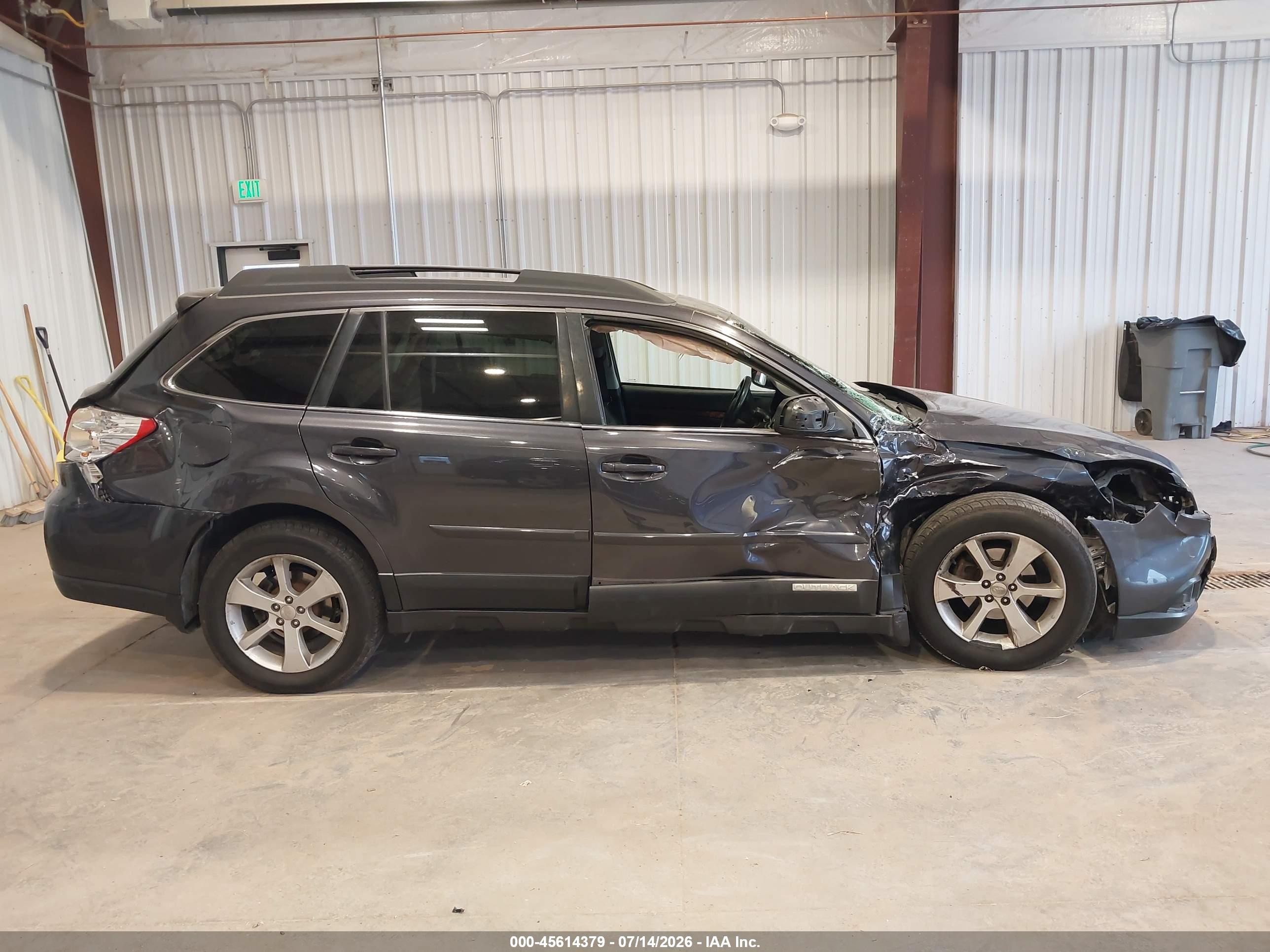 2012 Subaru Outback 2.5i Limited Gray vin: 4S4BRCKC3C3252458
