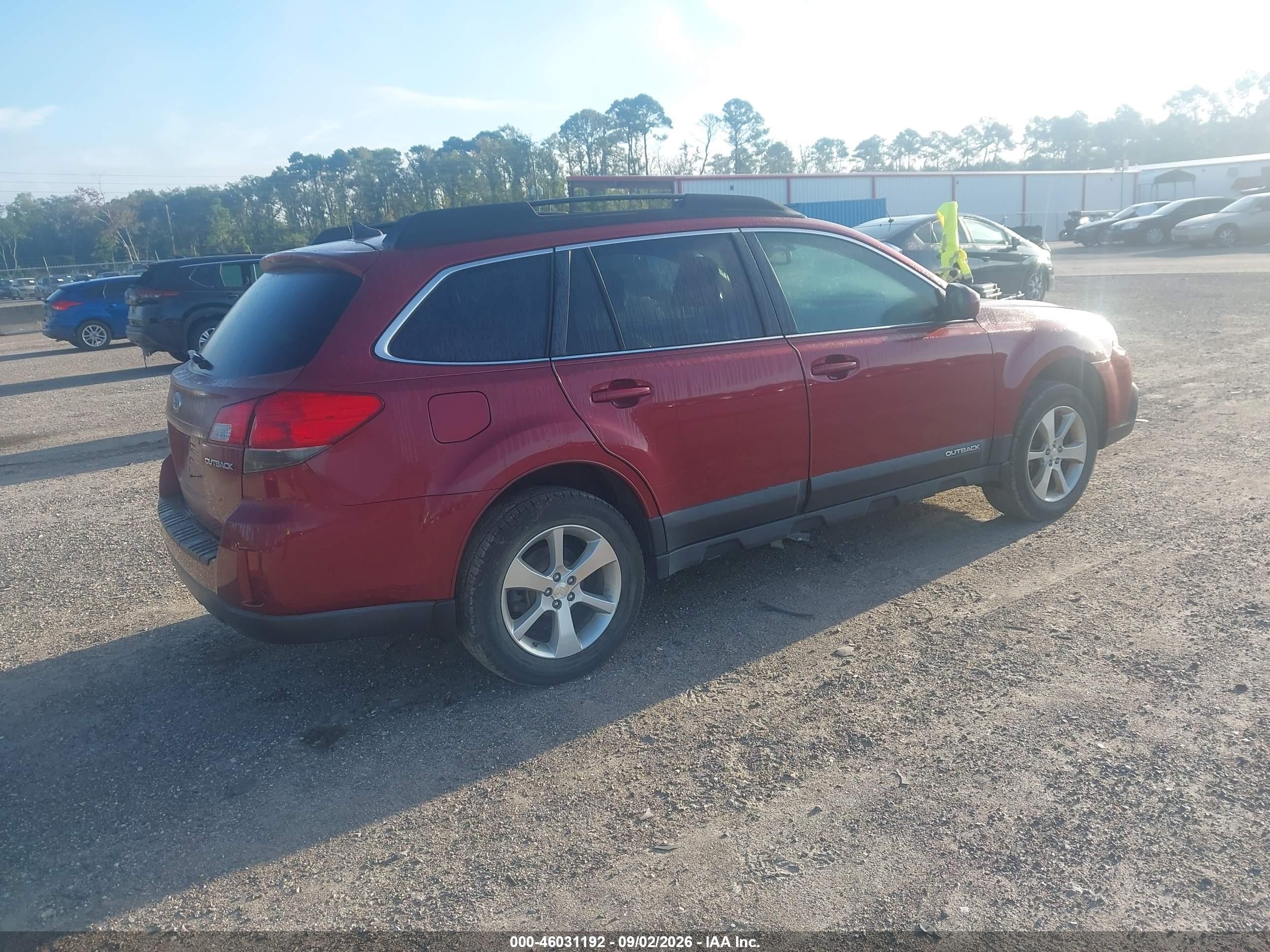 2013 Subaru Outback 2.5i Limited Red vin: 4S4BRCKC3D3244538