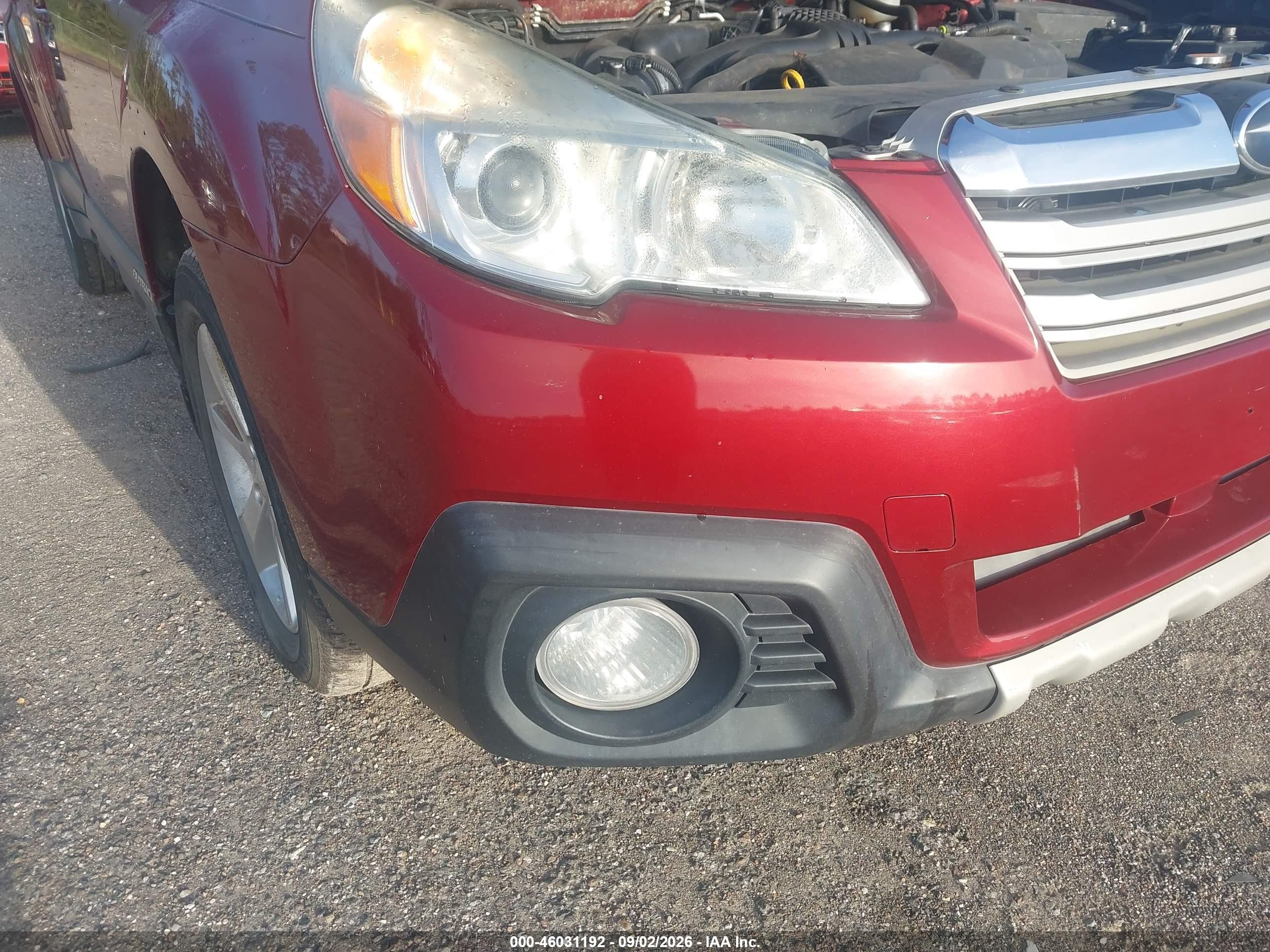 2013 Subaru Outback 2.5i Limited Red vin: 4S4BRCKC3D3244538