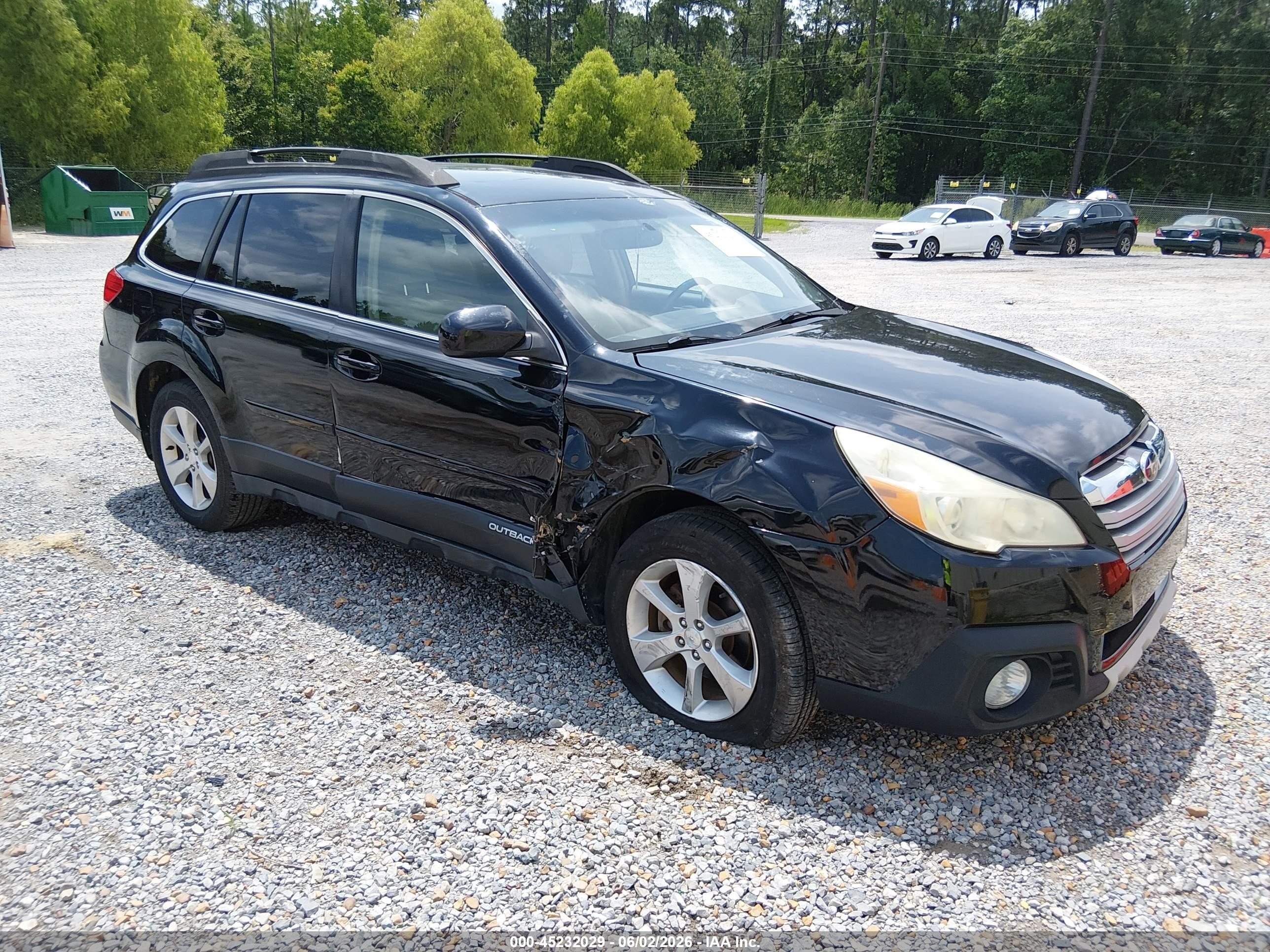2013 Subaru Outback 2.5i Limited Black vin: 4S4BRCKC3D3277992