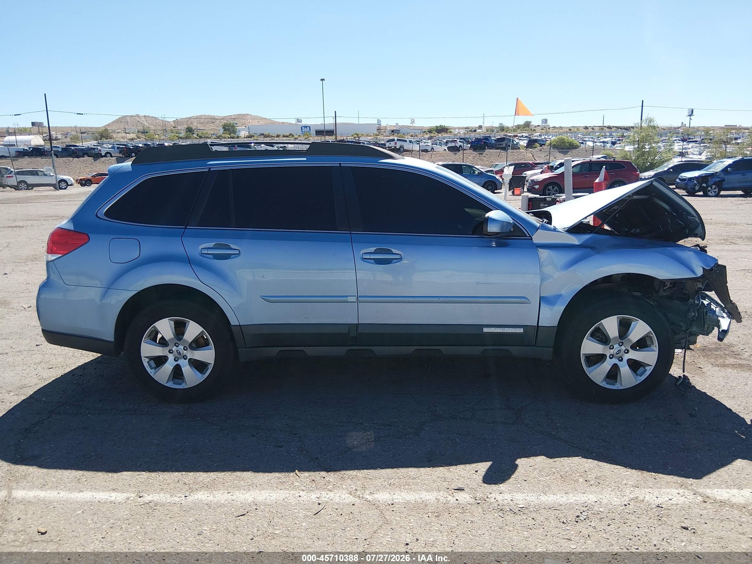 2012 Subaru Outback 2.5i Limited Blue vin: 4S4BRCKC4C3253439