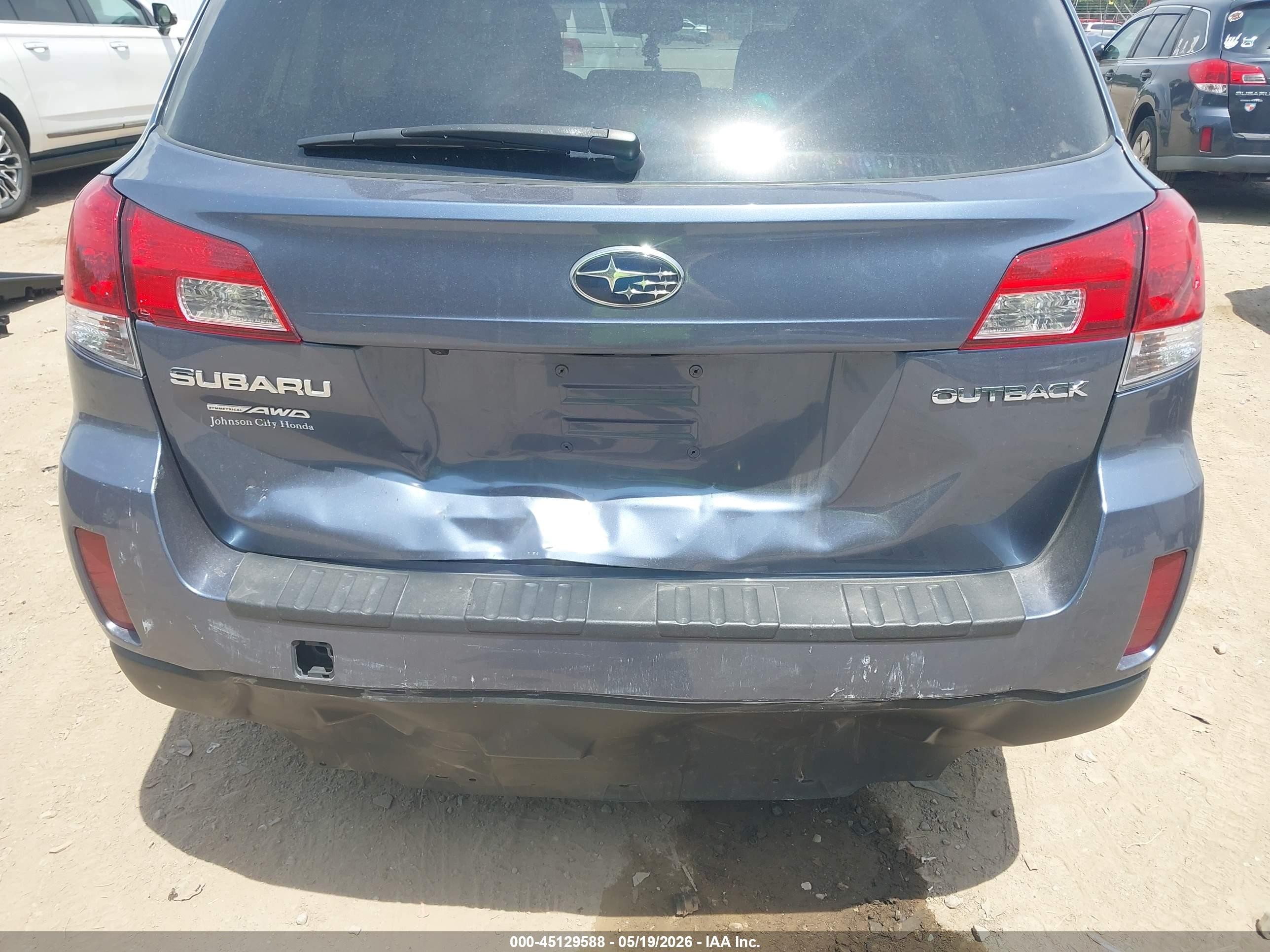 2013 Subaru Outback 2.5i Limited Blue vin: 4S4BRCKC4D3281288