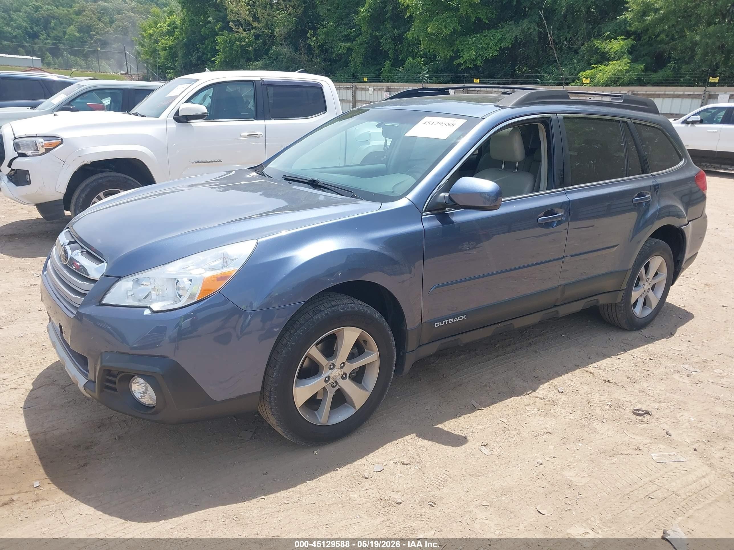 2013 Subaru Outback 2.5i Limited Blue vin: 4S4BRCKC4D3281288