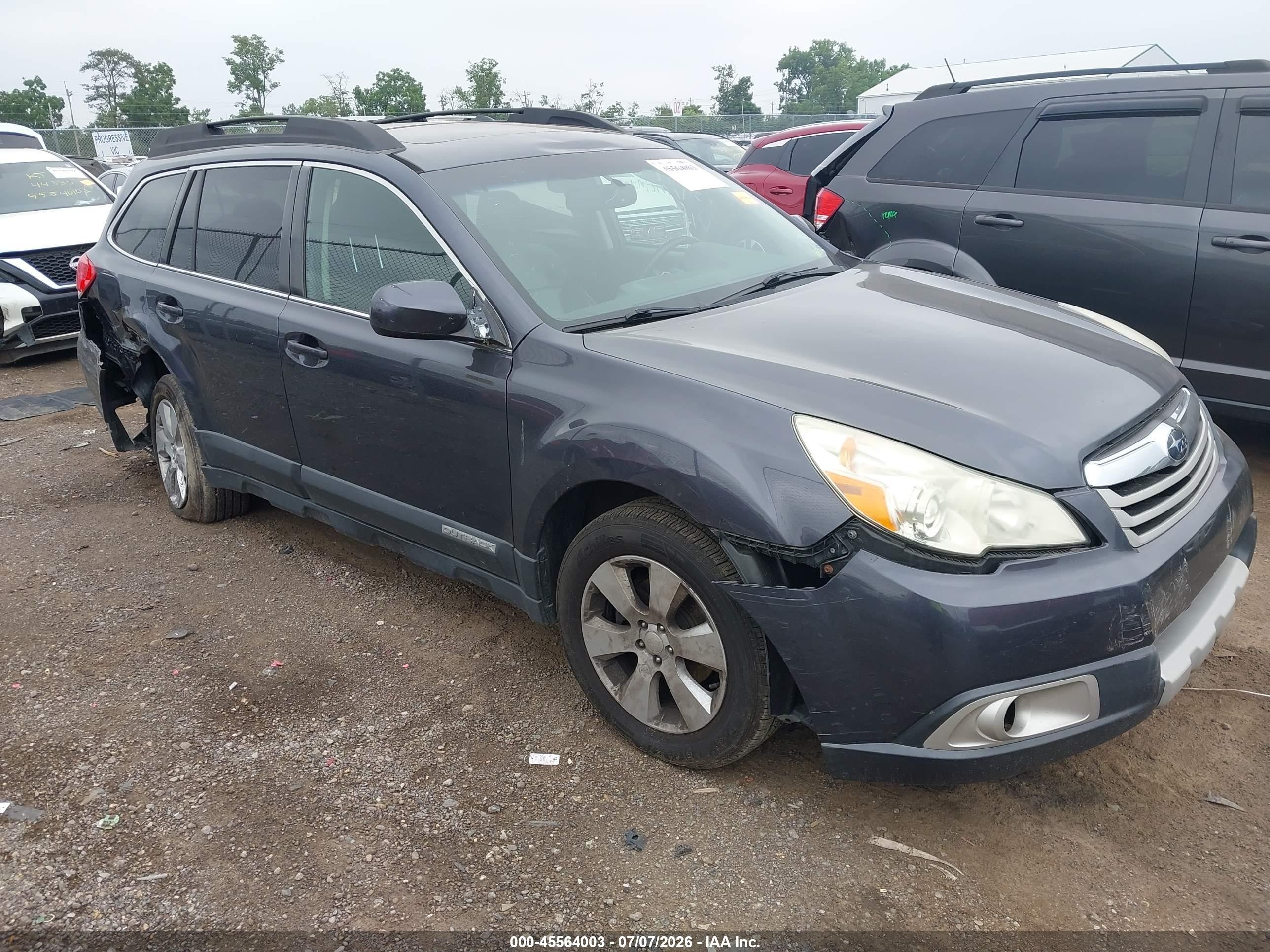 2010 Subaru Outback 2.5i Limited Blue vin: 4S4BRCKC5A3325343