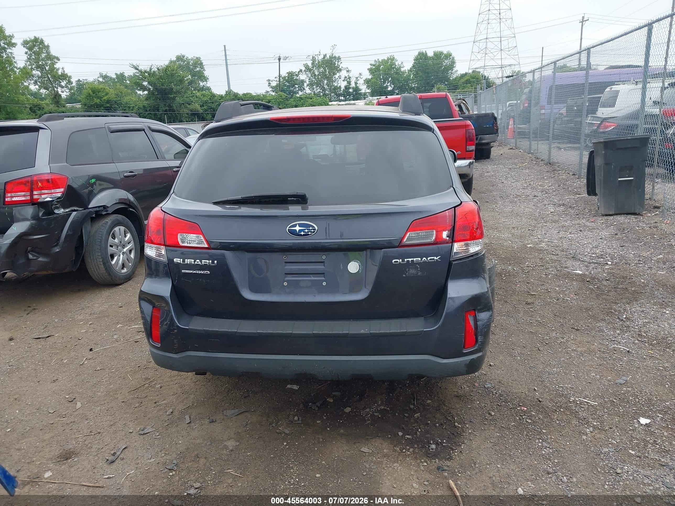 2010 Subaru Outback 2.5i Limited Blue vin: 4S4BRCKC5A3325343