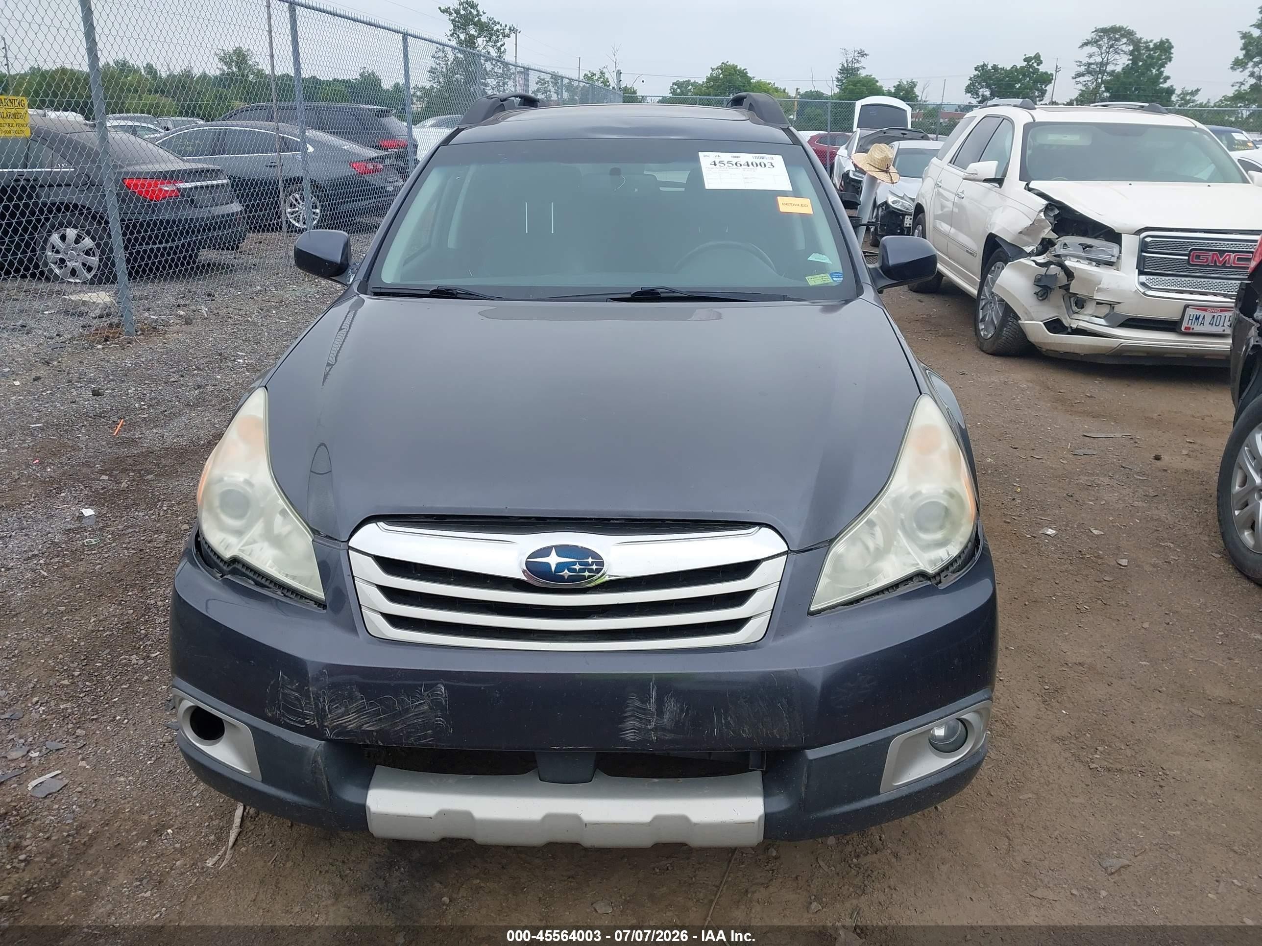 2010 Subaru Outback 2.5i Limited Blue vin: 4S4BRCKC5A3325343