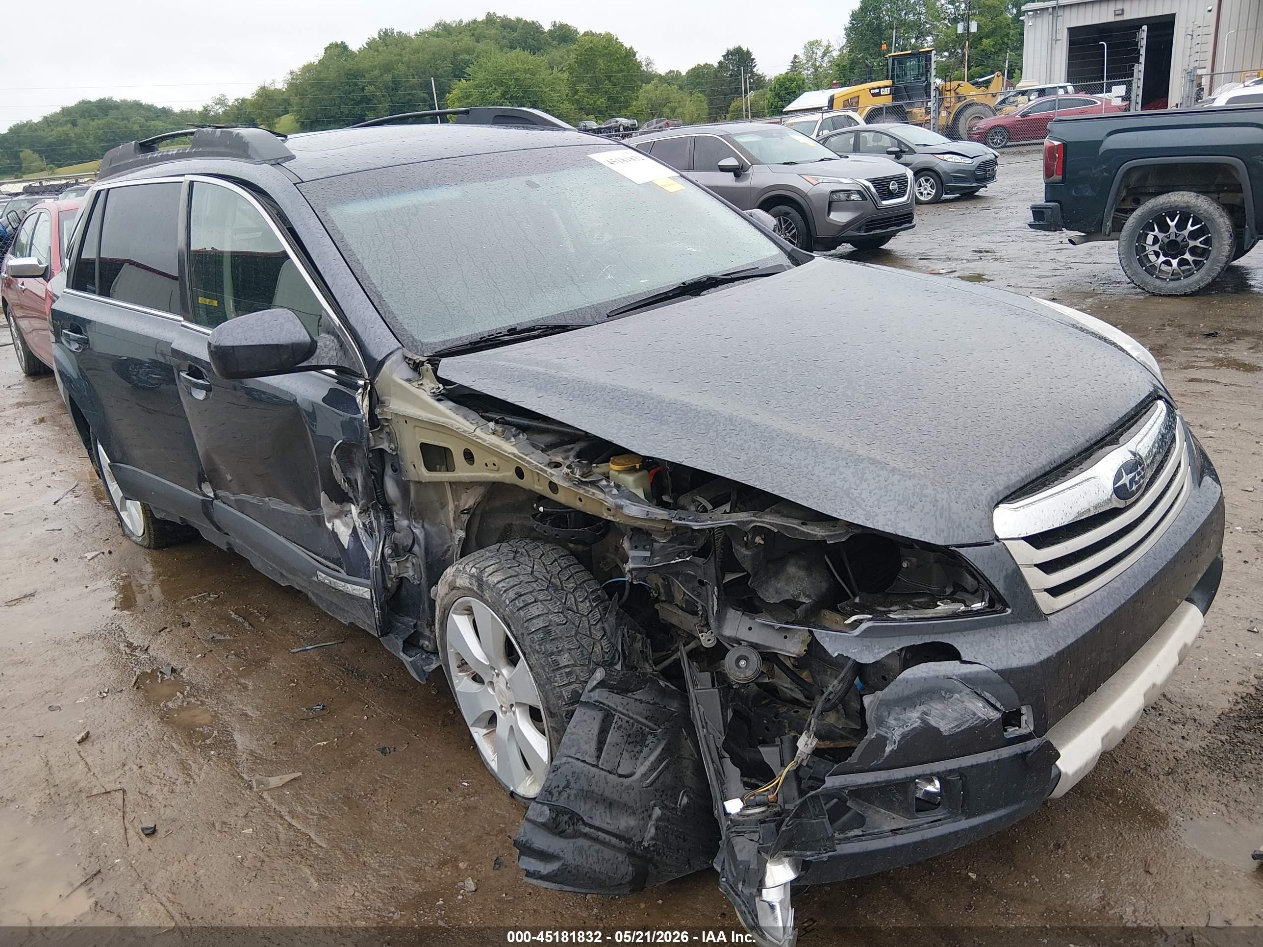 2010 Subaru Outback 2.5i Limited Серый vin: 4S4BRCKC5A3342689