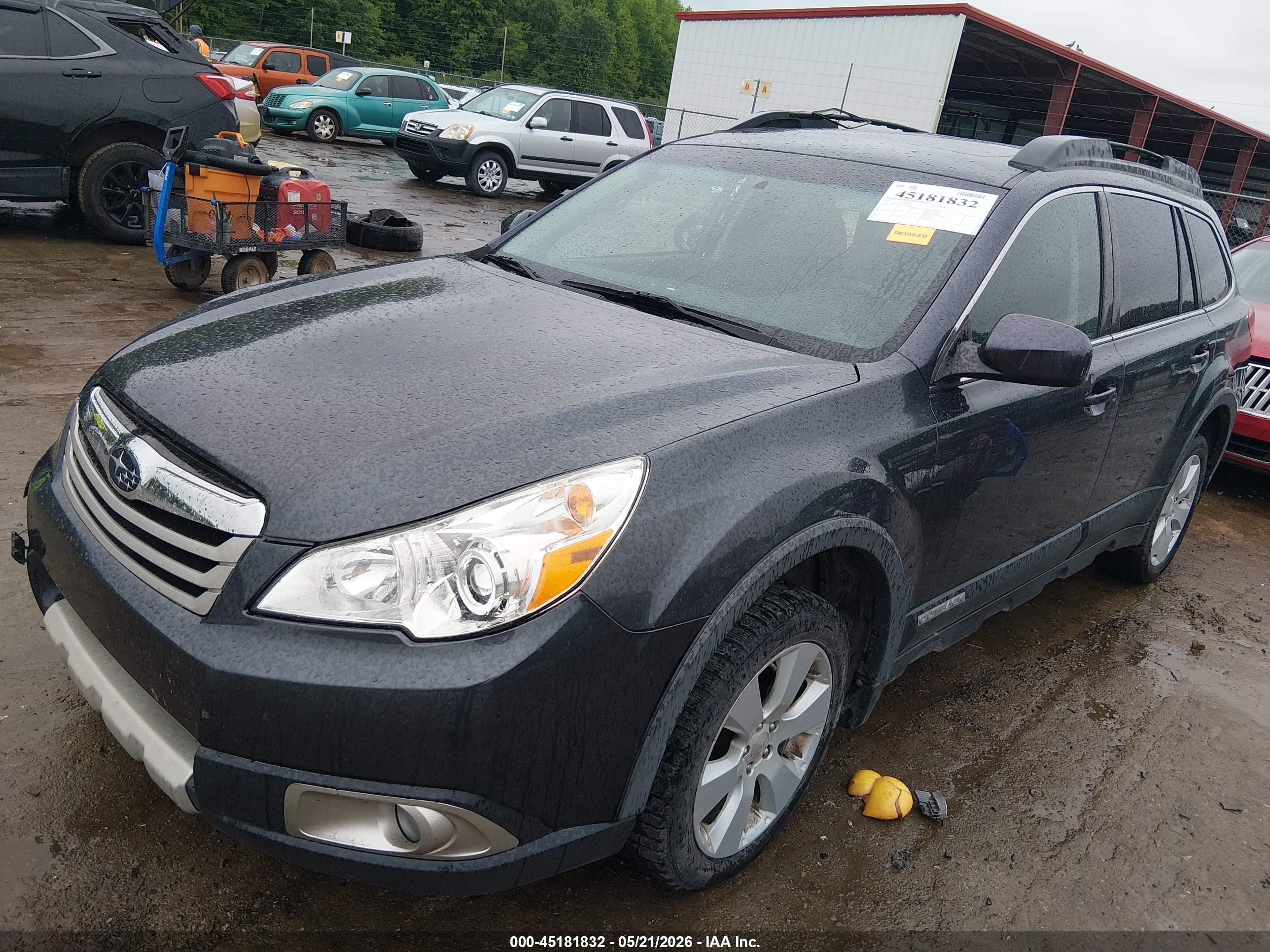 2010 Subaru Outback 2.5i Limited Серый vin: 4S4BRCKC5A3342689