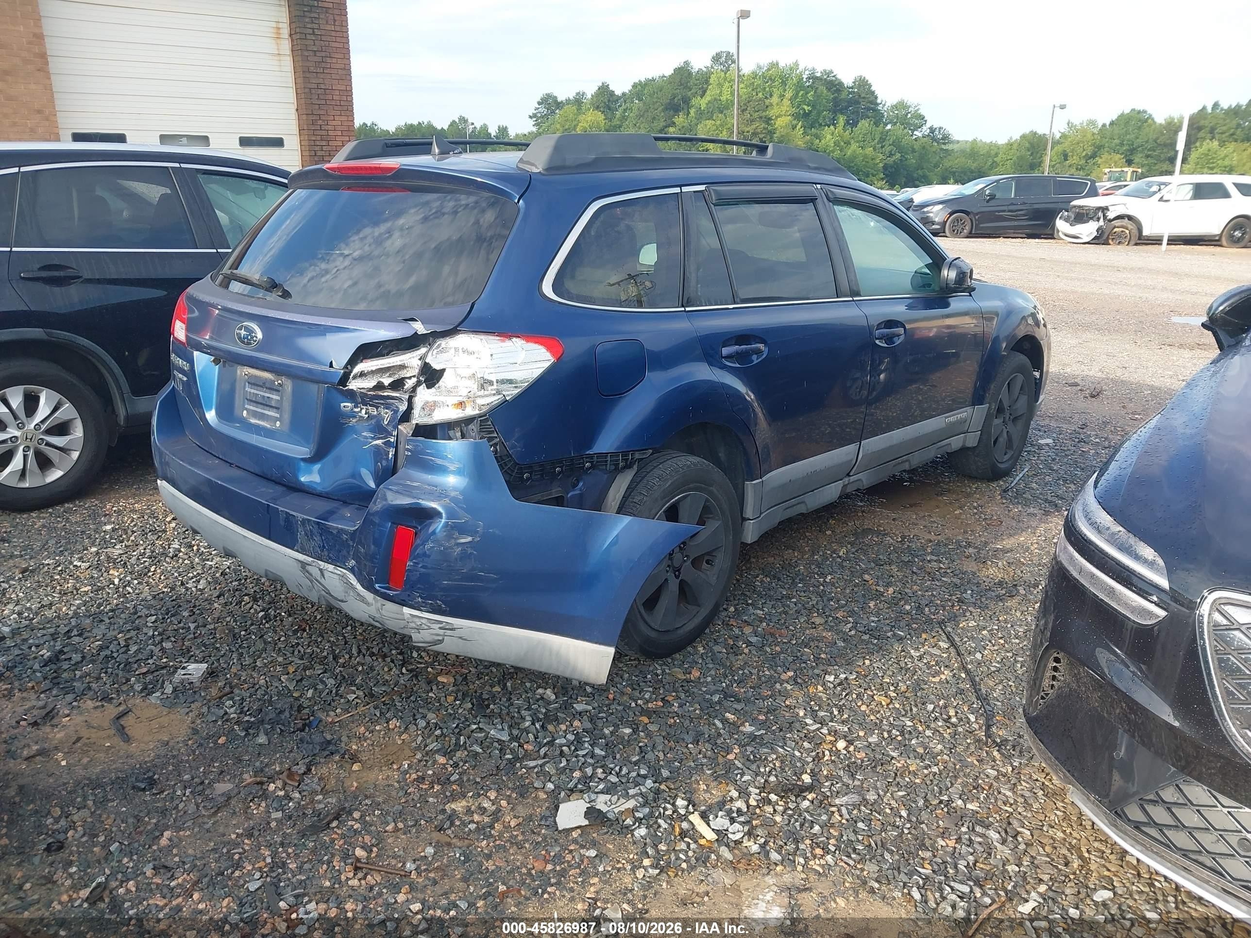 2011 Subaru Outback 2.5i Limited Blue vin: 4S4BRCKC5B3316451