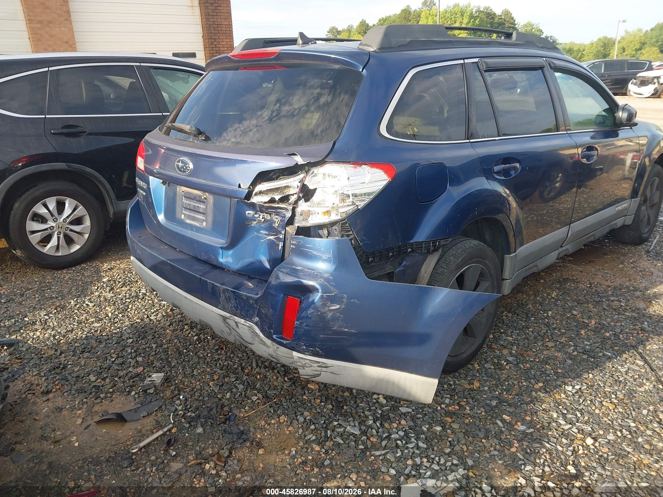 2011 Subaru Outback 2.5i Limited Blue vin: 4S4BRCKC5B3316451