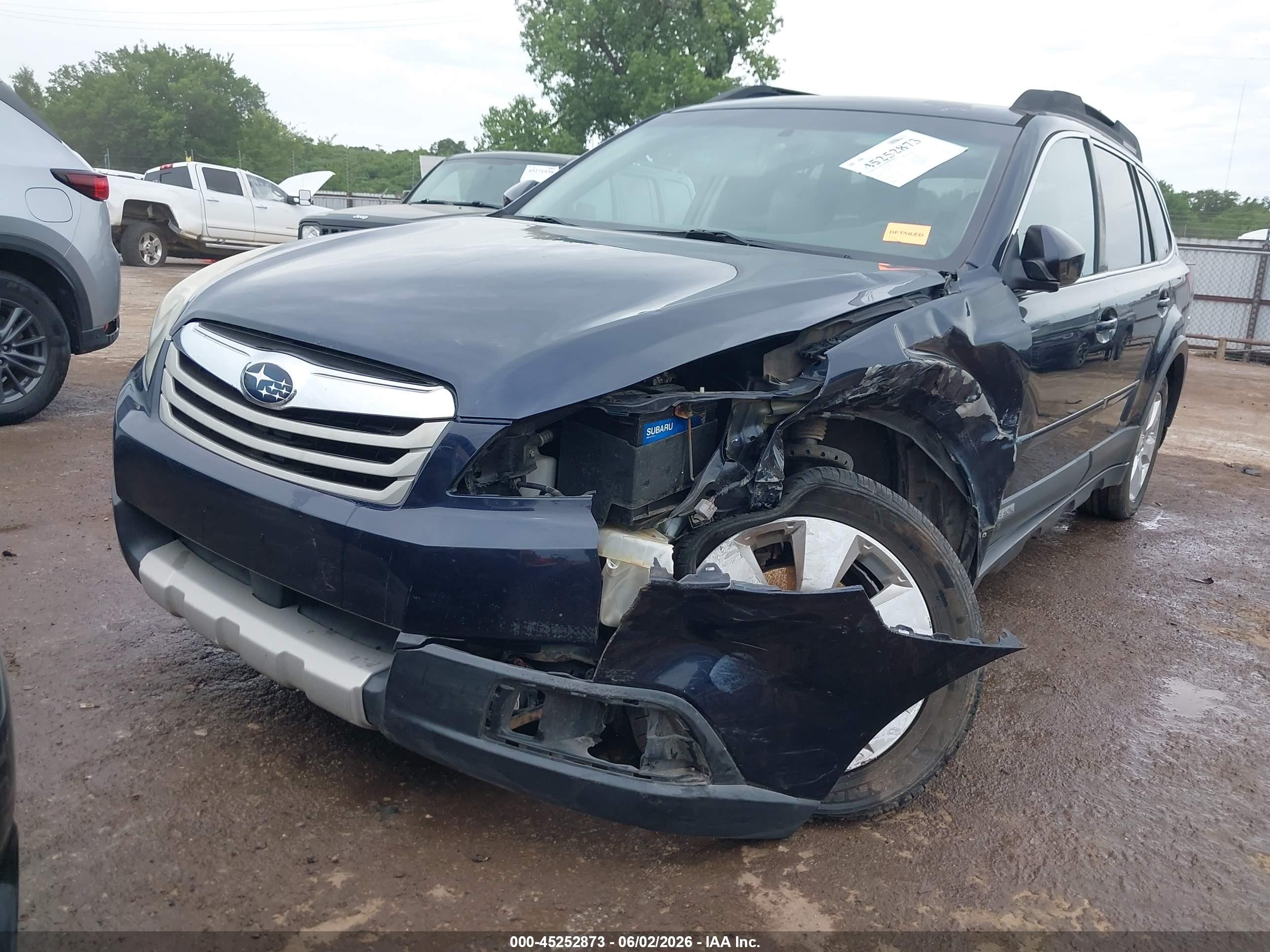2012 Subaru Outback 2.5i Limited Blue vin: 4S4BRCKC5C3248749
