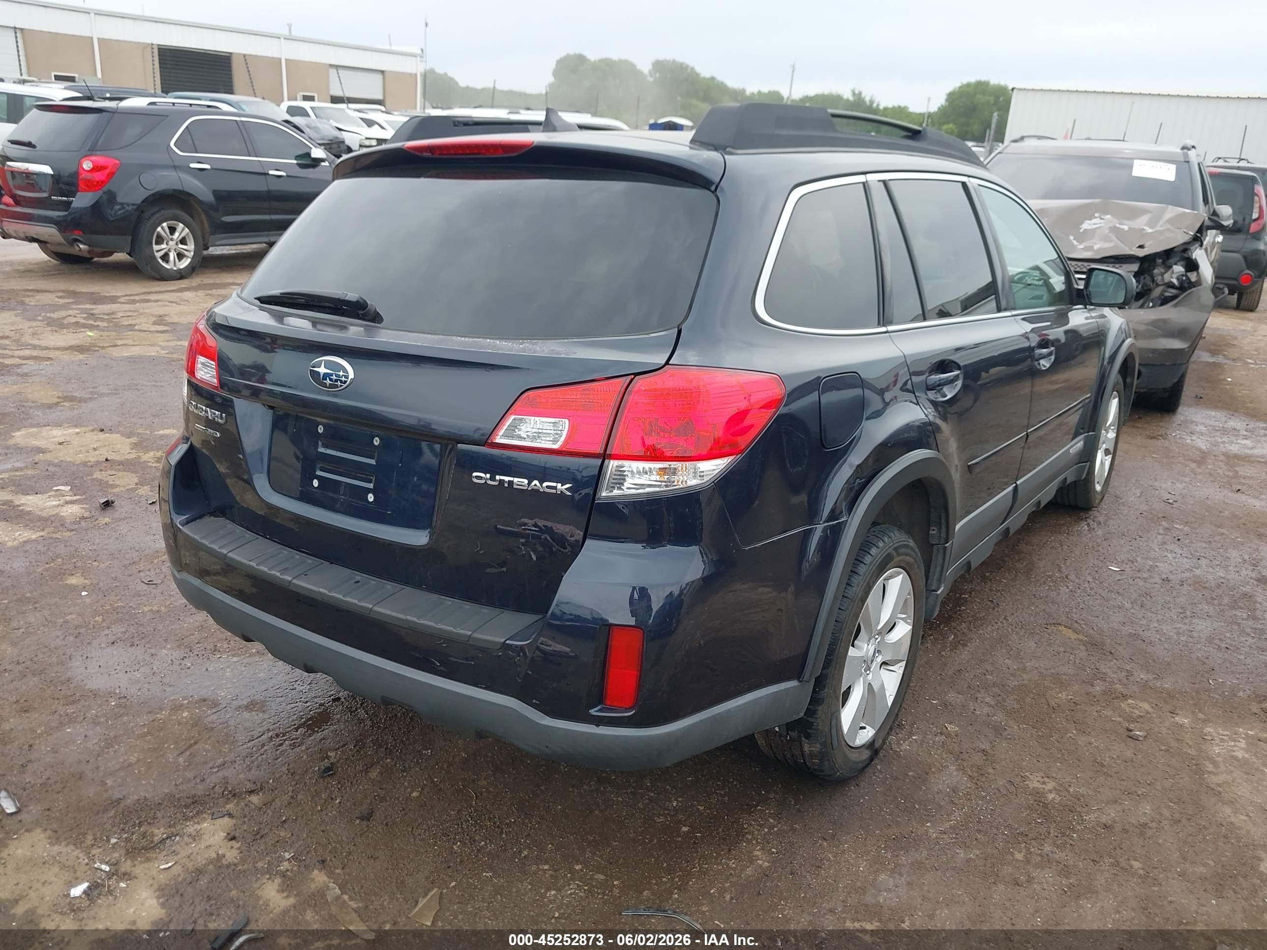 2012 Subaru Outback 2.5i Limited Blue vin: 4S4BRCKC5C3248749