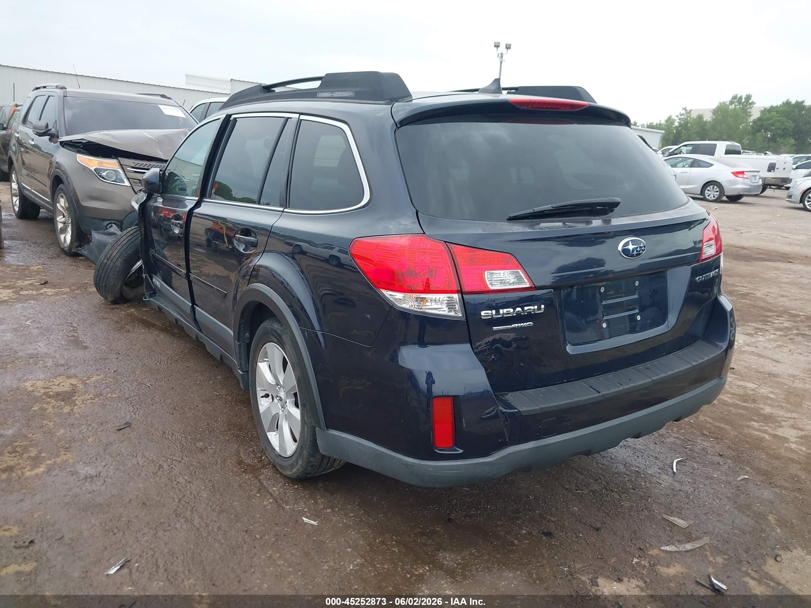 2012 Subaru Outback 2.5i Limited Blue vin: 4S4BRCKC5C3248749