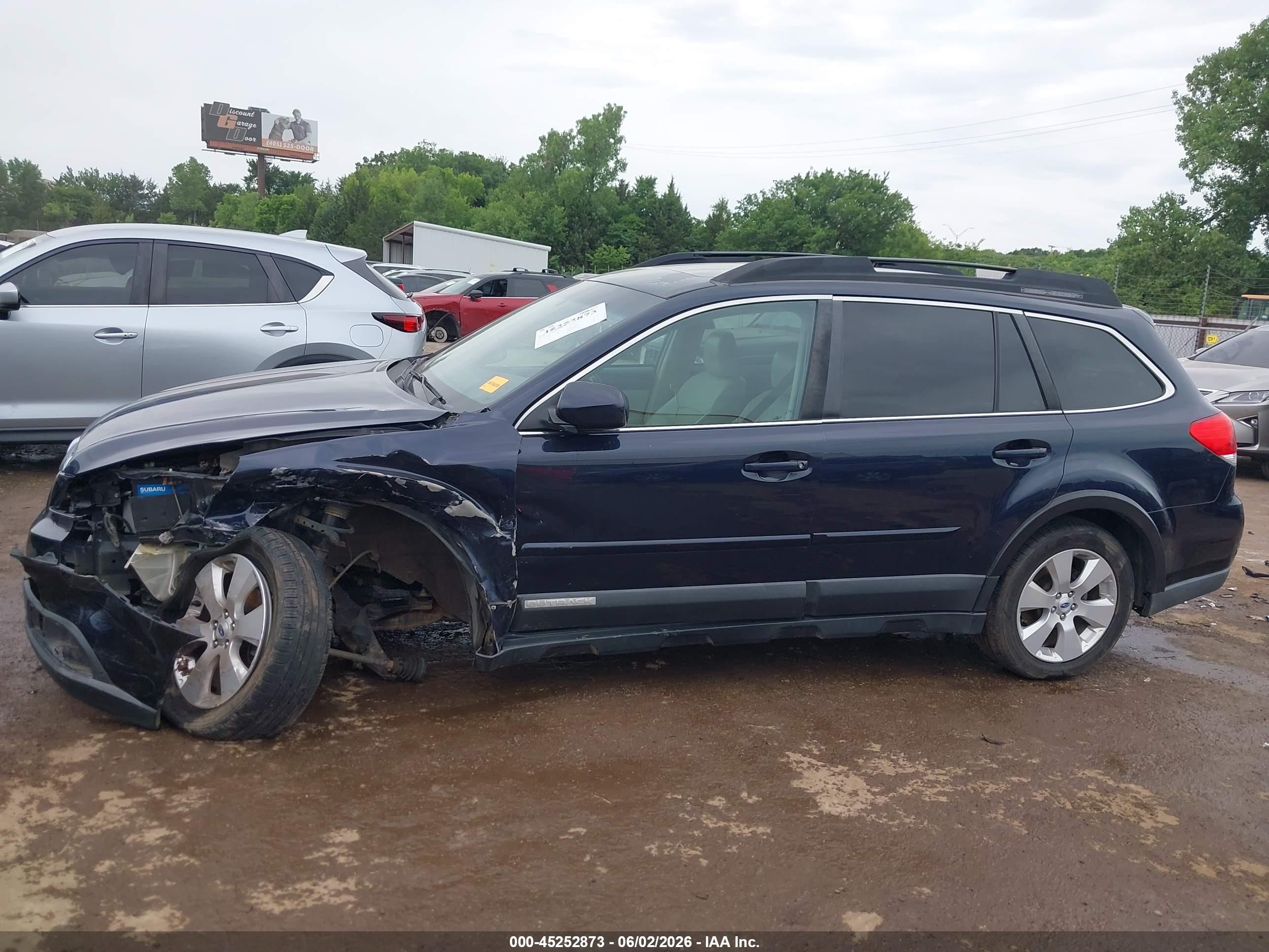 2012 Subaru Outback 2.5i Limited Blue vin: 4S4BRCKC5C3248749