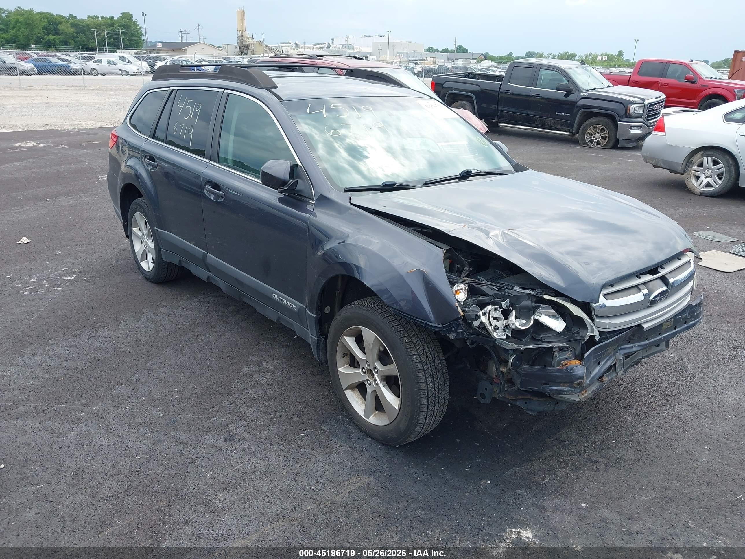 2013 Subaru Outback 2.5i Limited Navy vin: 4S4BRCKC5D3301581