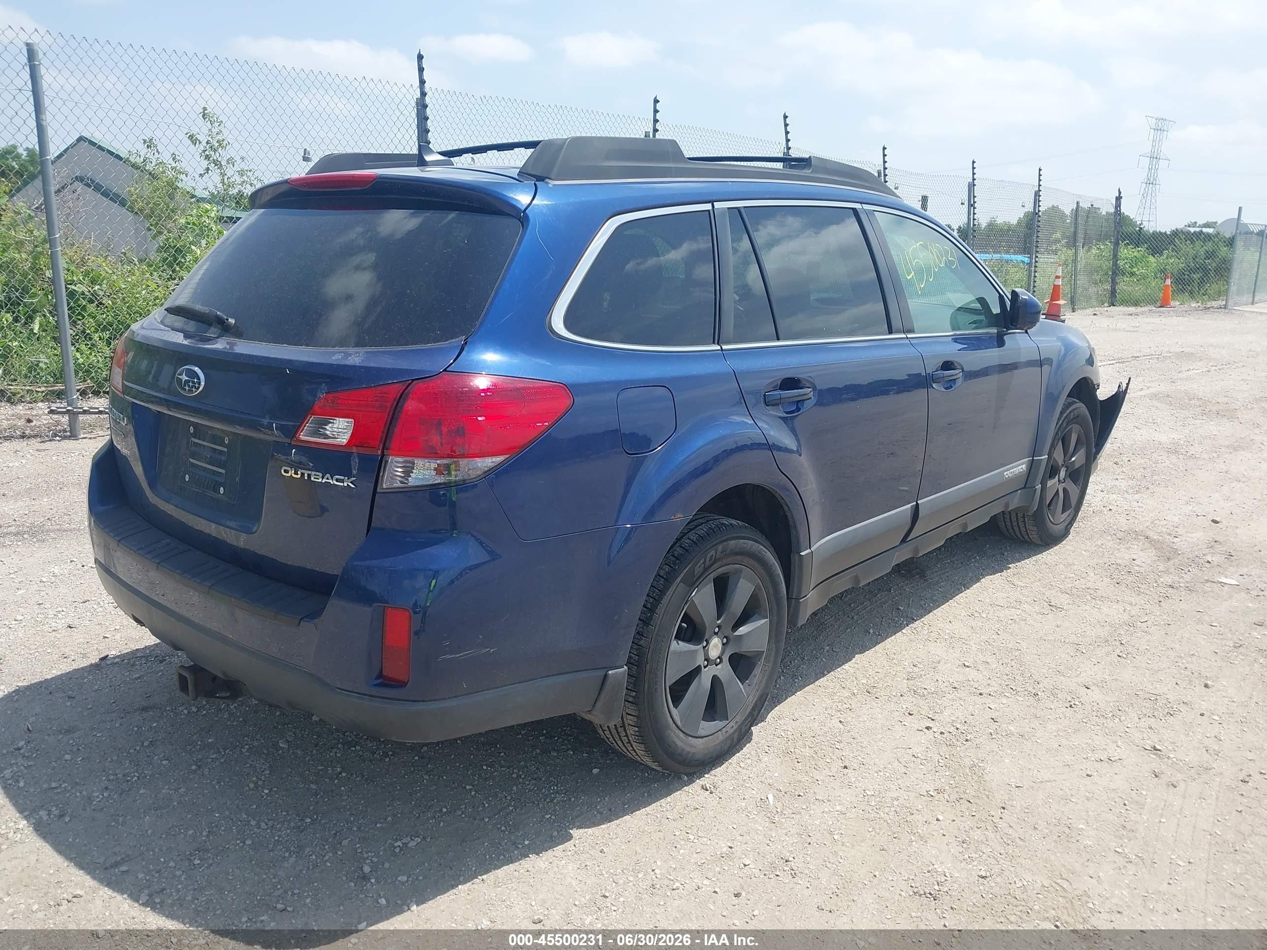 2011 Subaru Outback 2.5i Limited Blue vin: 4S4BRCKC6B3355811