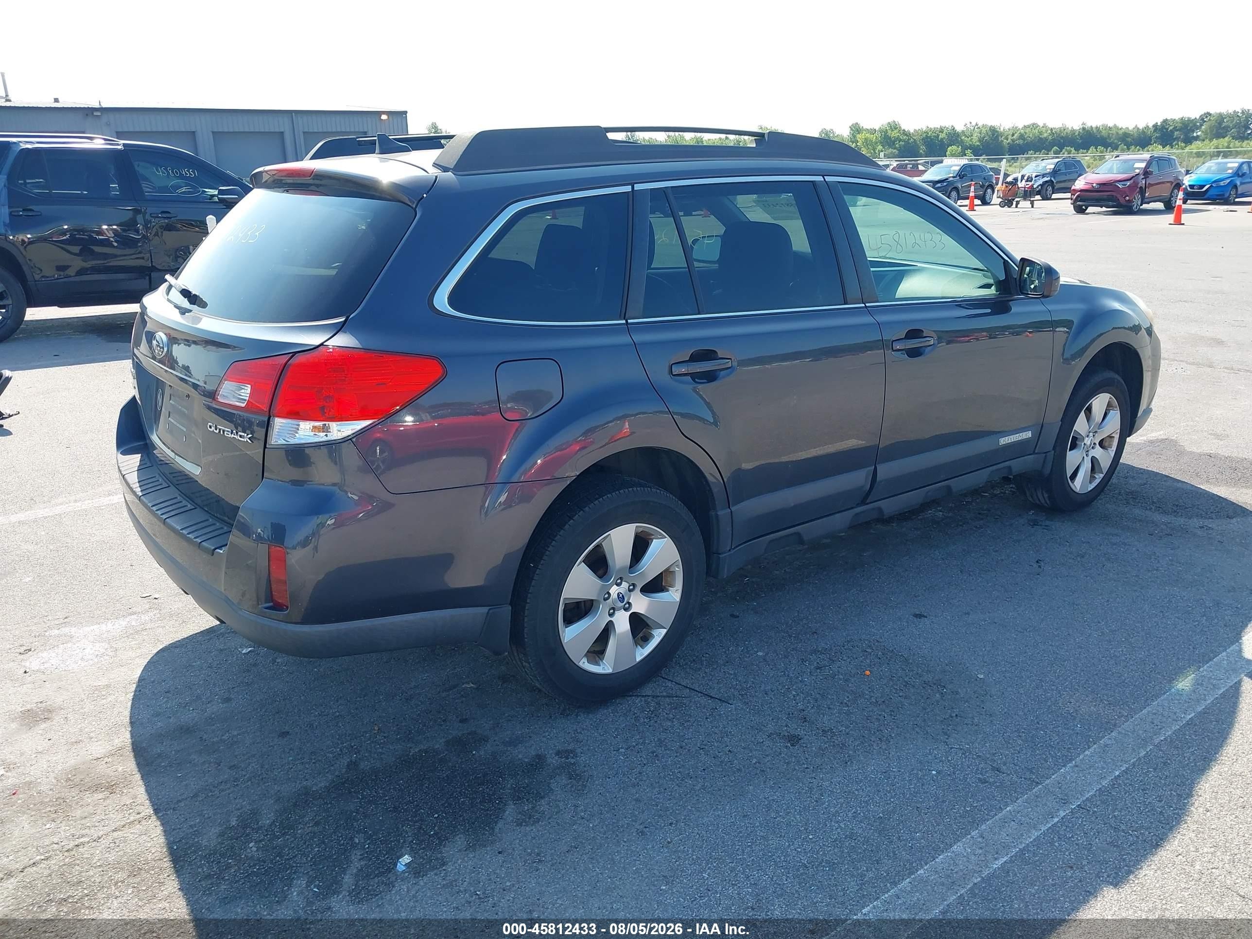 2012 Subaru Outback 2.5i Limited Gray vin: 4S4BRCKC6C3225156