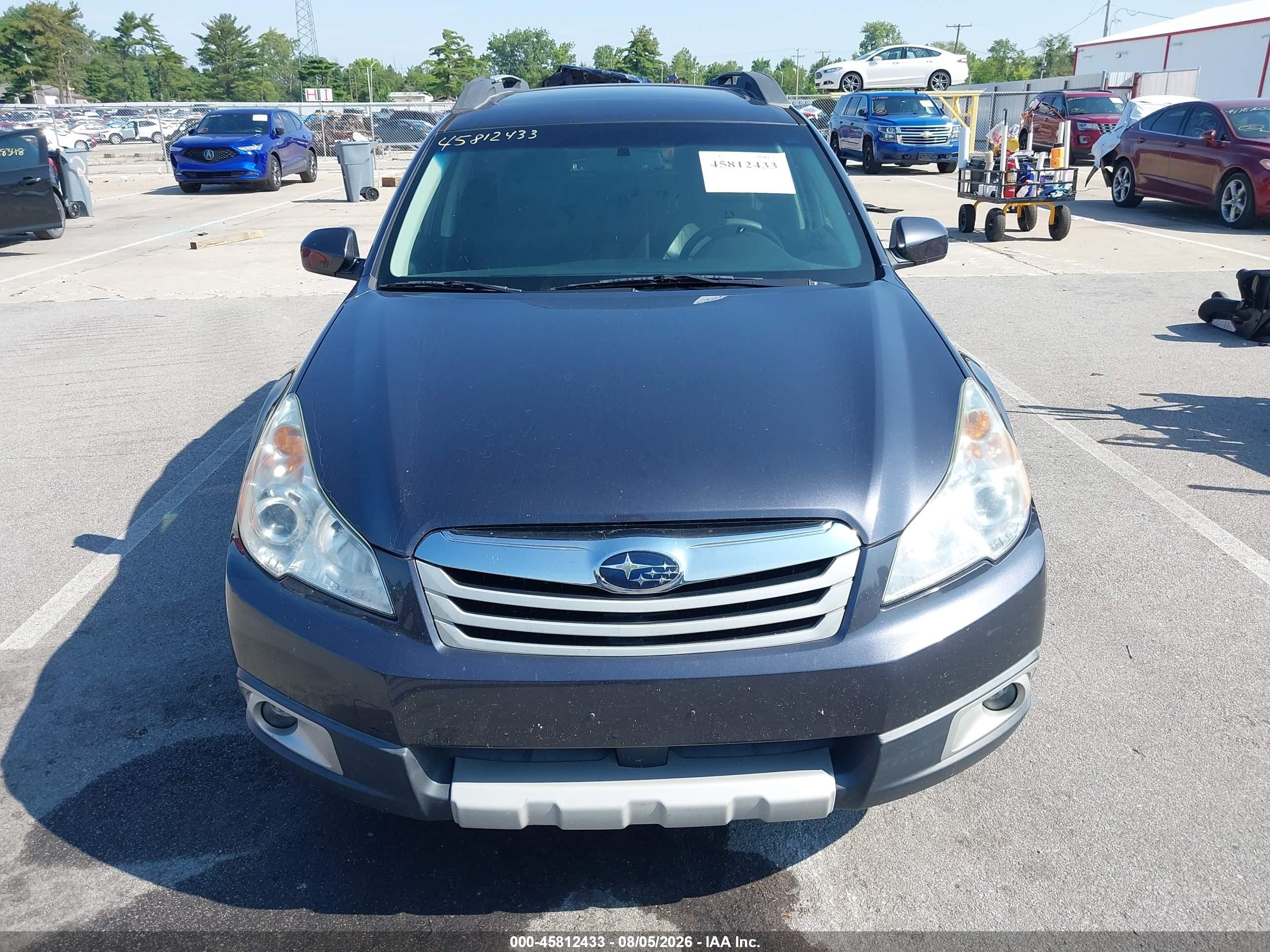 2012 Subaru Outback 2.5i Limited Gray vin: 4S4BRCKC6C3225156