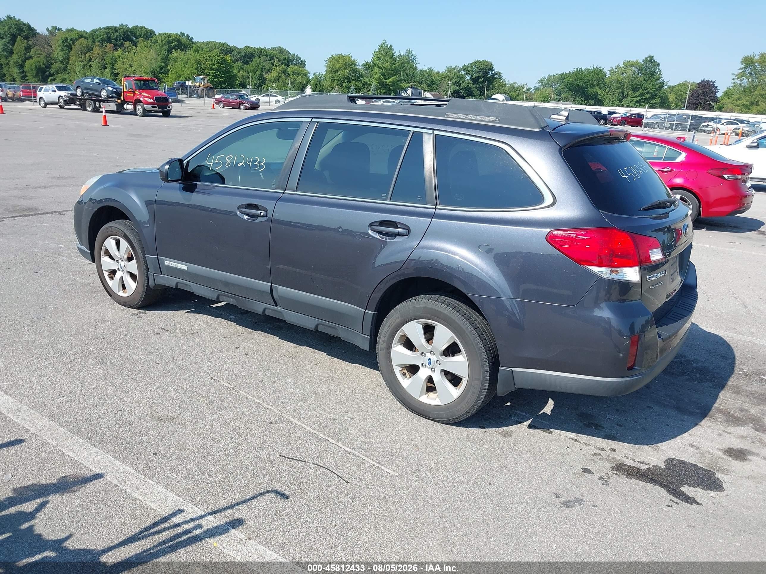 2012 Subaru Outback 2.5i Limited Gray vin: 4S4BRCKC6C3225156