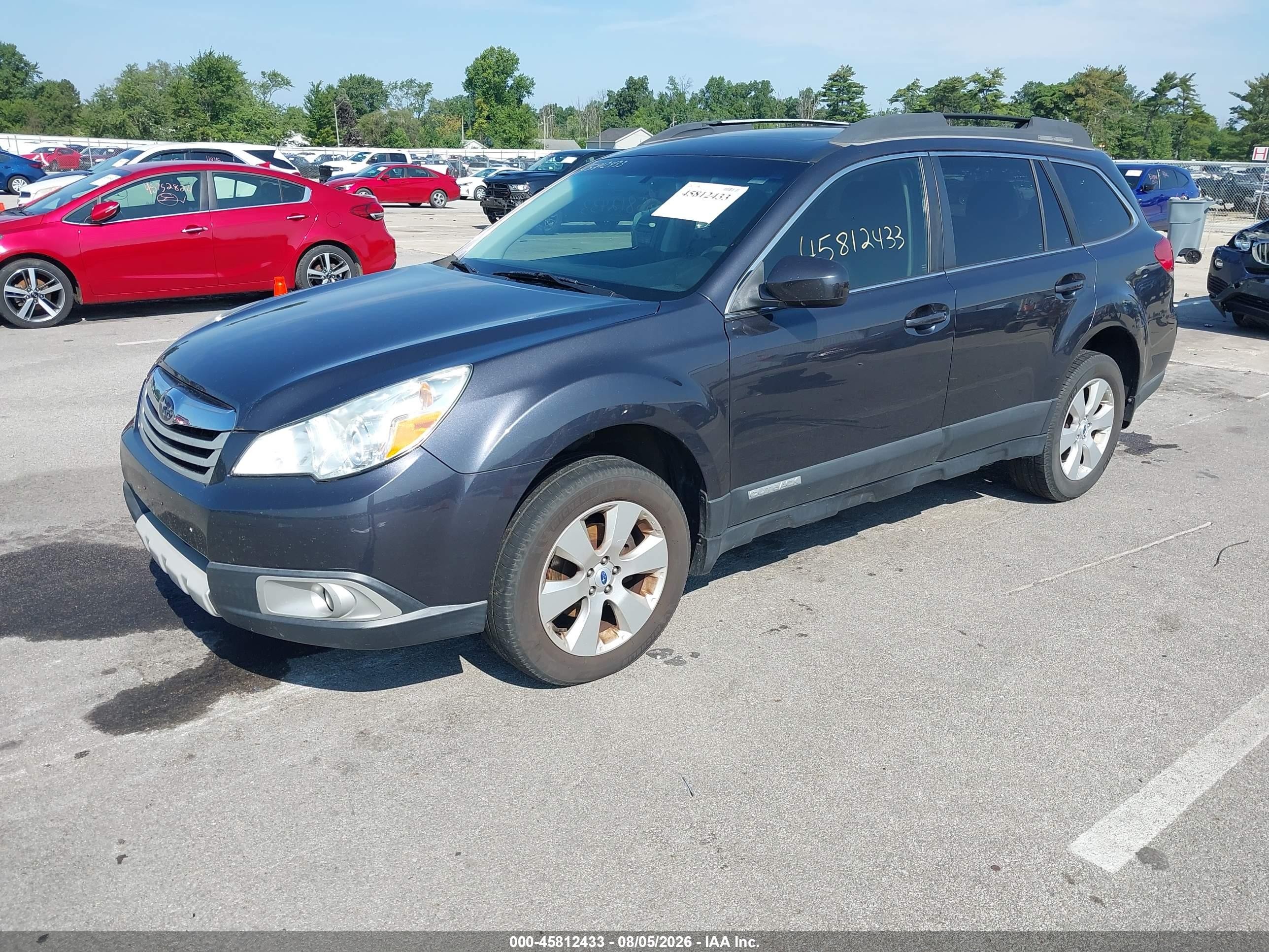 2012 Subaru Outback 2.5i Limited Gray vin: 4S4BRCKC6C3225156